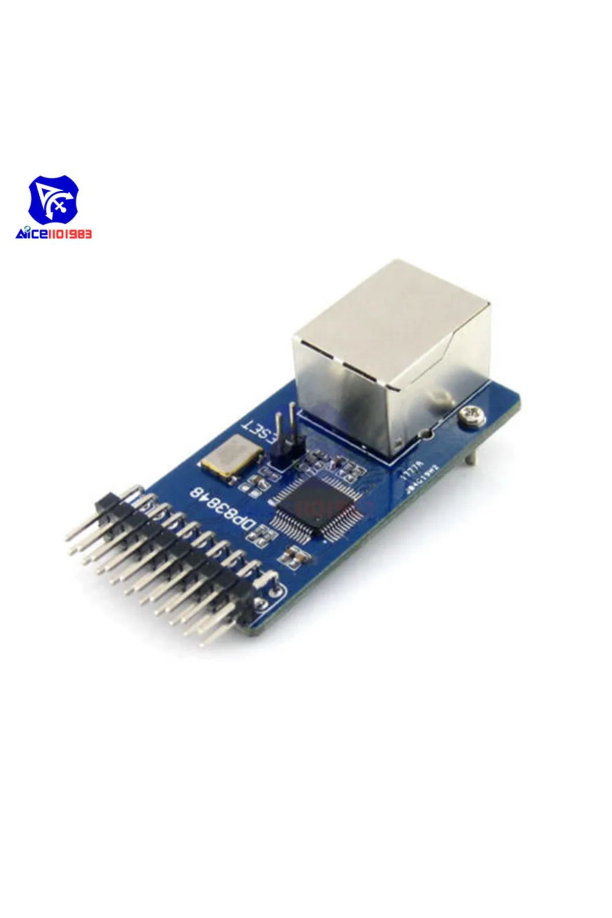 Choice-DP83848 Ethernet Physical Transceiver RJ45 Connector Control USB-B Type Interface Board for Arduino 4
