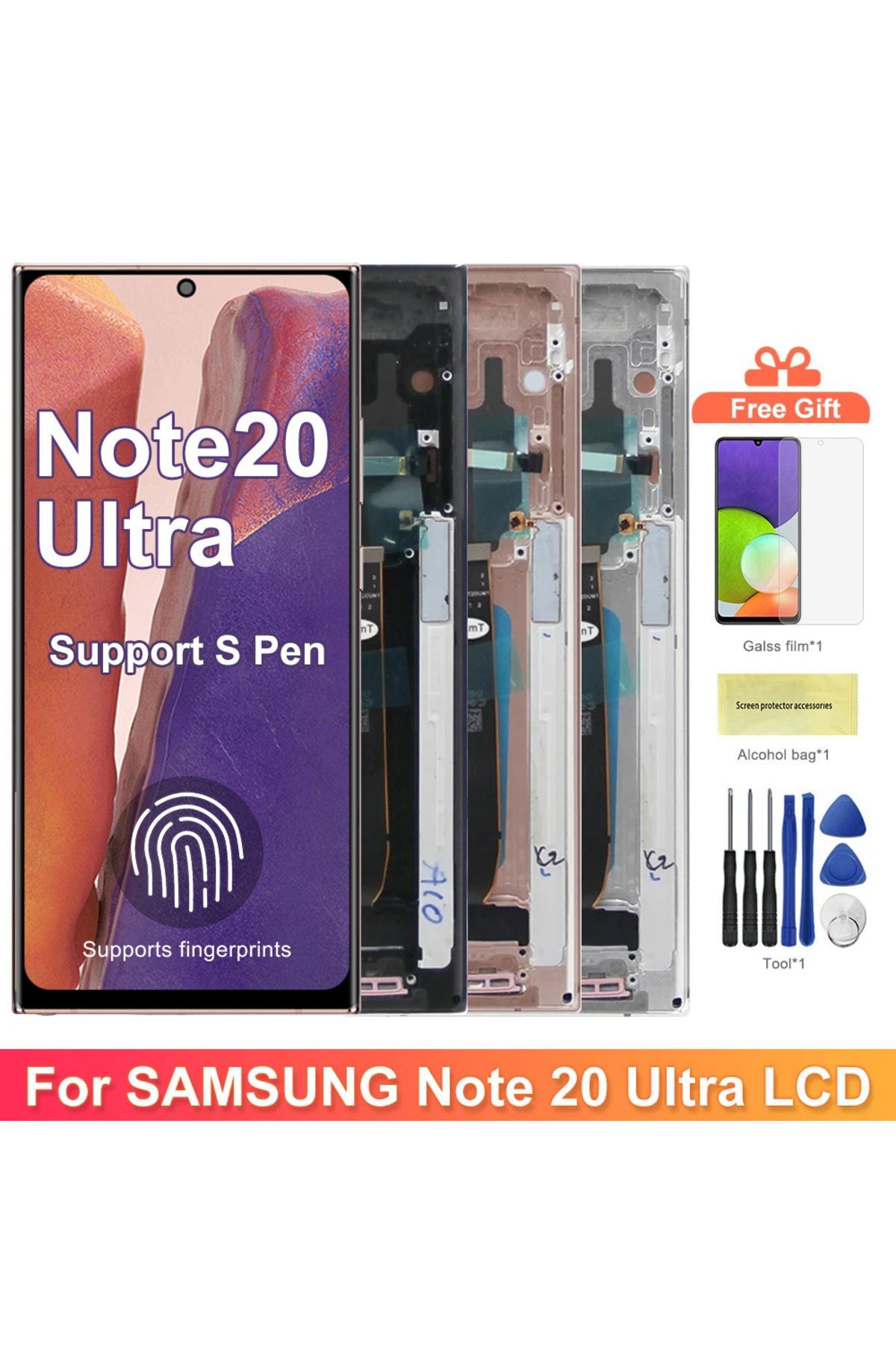 Choice-مجموعة شاشة عرض Note 20 Ultra لهاتف Samsung Galaxy Note20 Ultra 5G N985F N986B Lcd Display ... 2