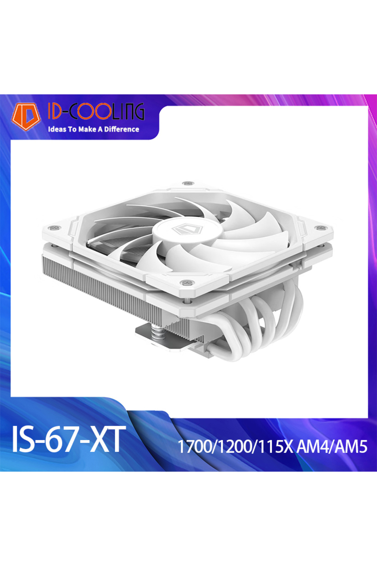 Choice-ID-COOLING IS-67-XT 67mm Low Profile Computer CPU Cooler Heatsink ITX Ultra-Thin 6 Heat Pipe Air-... 8