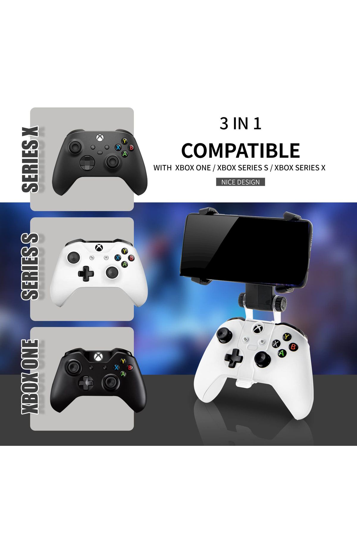 Choice-Phone Clip Xbox One Controller Mobile Phone Mount Adjustable Phone Holder Clamp for Xbox Series S... 5