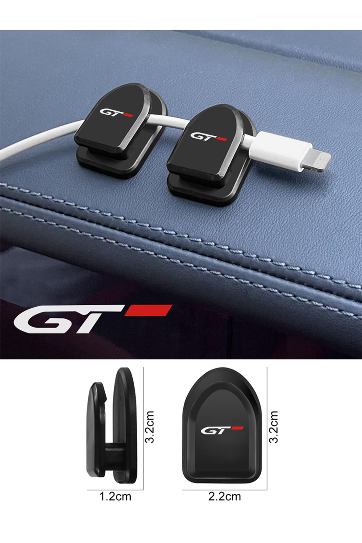 Choice-4PCS Car Self Adhesive Mini Hooks Accessories For Peugeot GT GTline 3008 308 T9 208 508 2008 Rift... 8