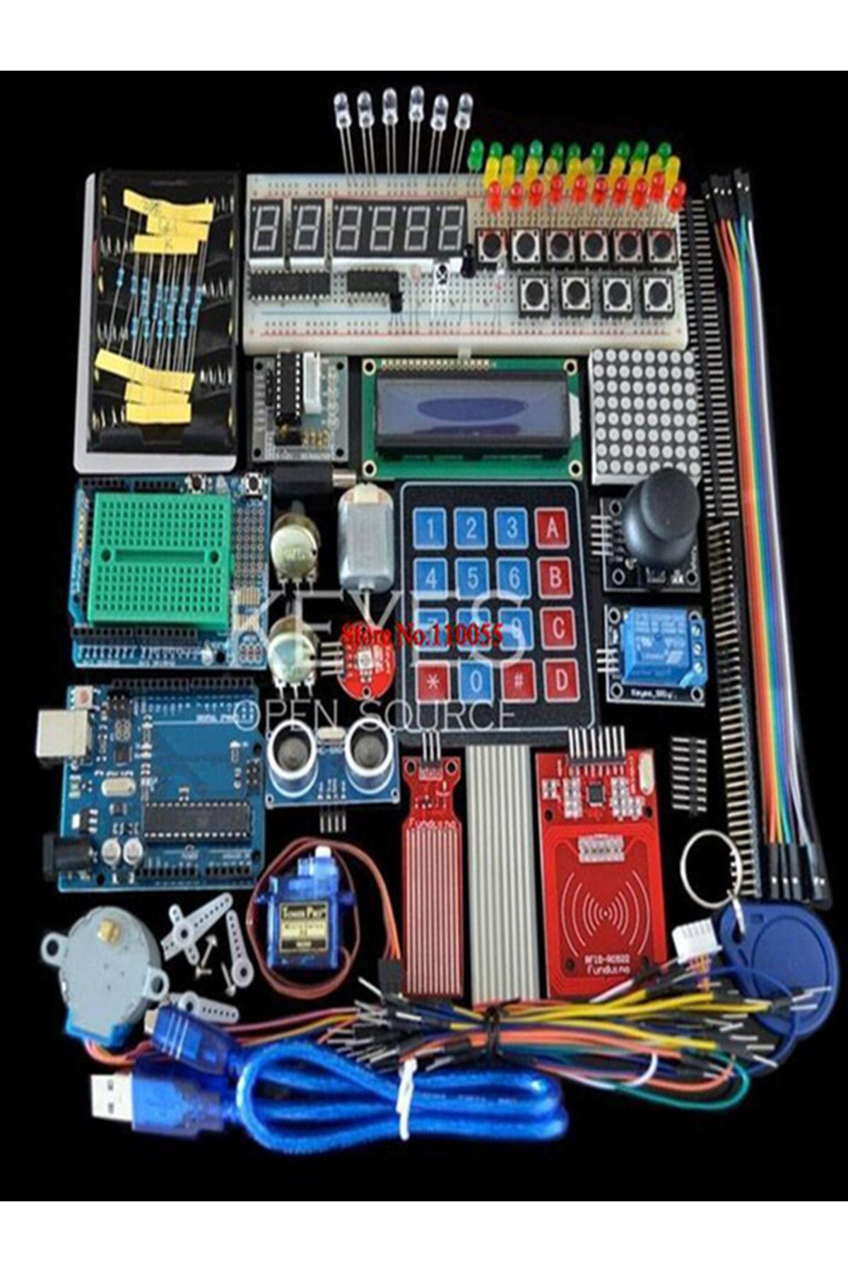 Choice-Starter Kit for Arduino Uno R3 - Uno R3 Breadboard and holder Step Motor / Servo /1602 LCD / jump... 7