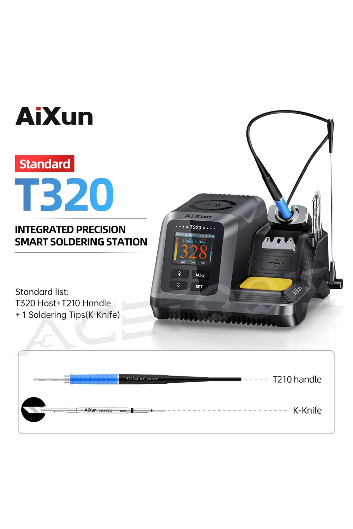 Choice-AIXUN T320 Soldering Station T245 C210 Soldering Handle Tip 200W 2S Heating Solder Paste For Mobi... 4