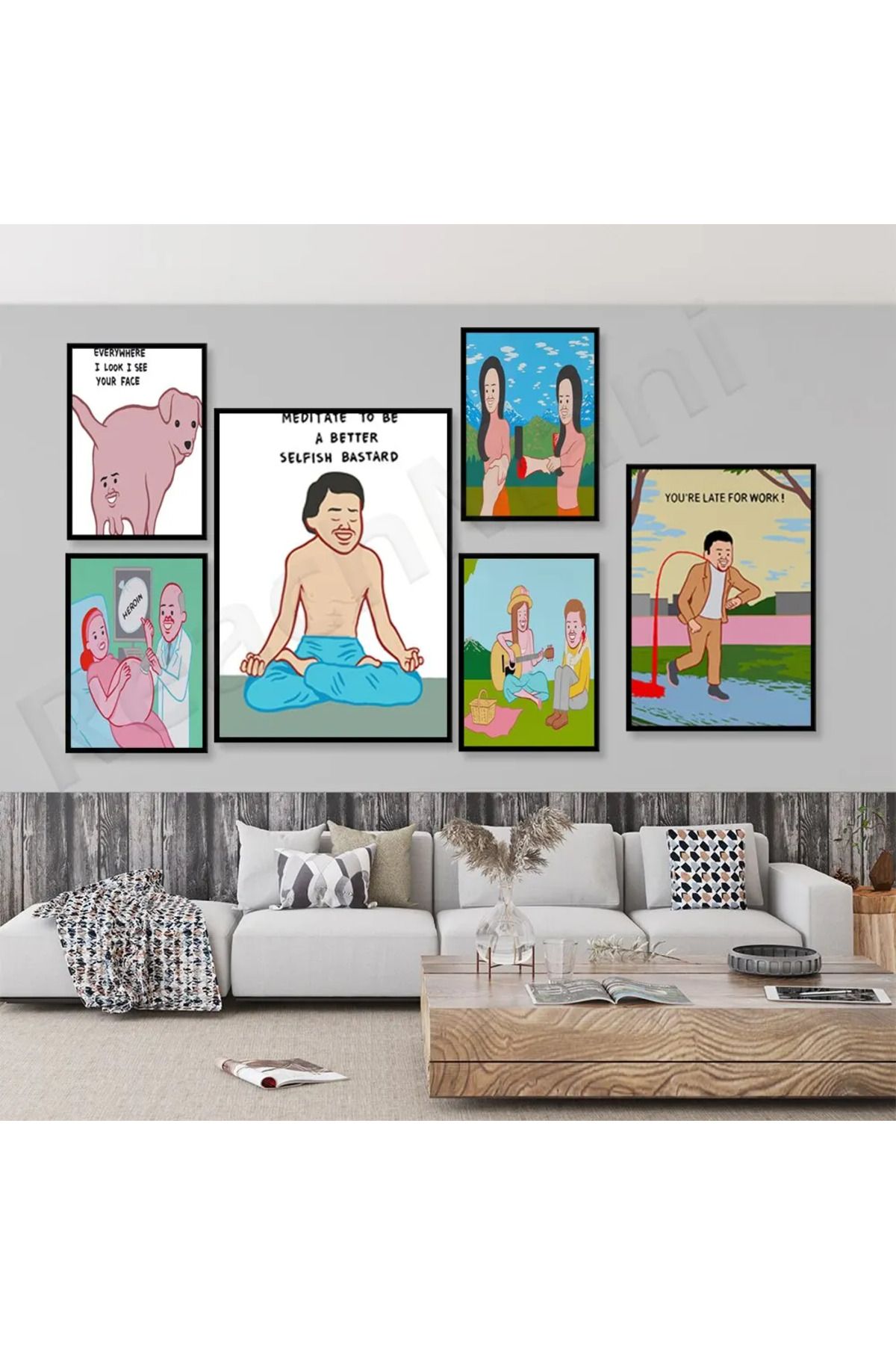 Choice-Joan Cornella Contemporary Art Prints Funny Posters Pop Art Prints Wall Art Interior Posters Humo... 2