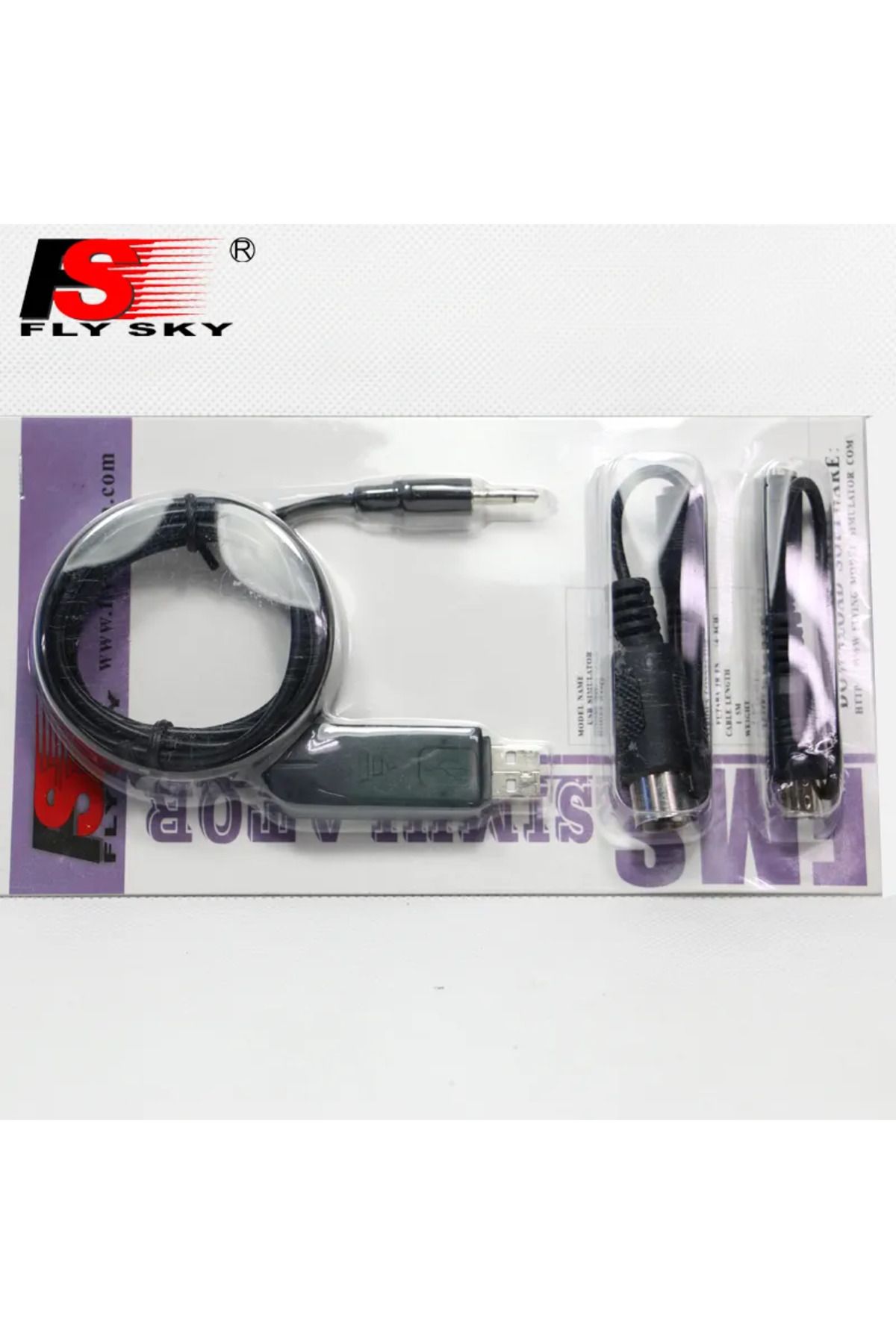 Choice-Original FLYSKY FS-SM100 SM100 RC USB Flight Simulator Cable Set for FS-I6 I10 I6X FS-T6 FS-CT6B ... 2