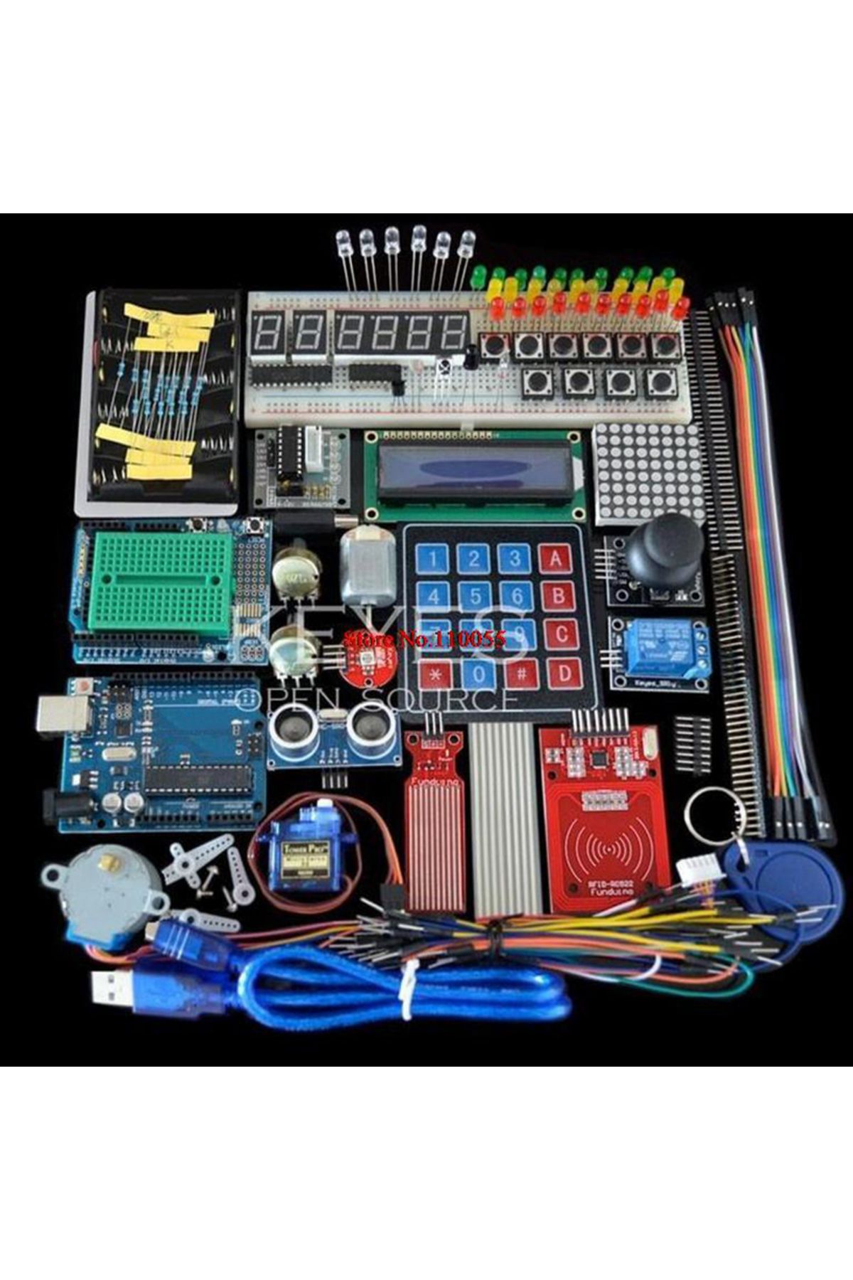 Choice-Starter Kit for Arduino Uno R3 - Uno R3 Breadboard and holder Step Motor / Servo /1602 LCD / jump... 1