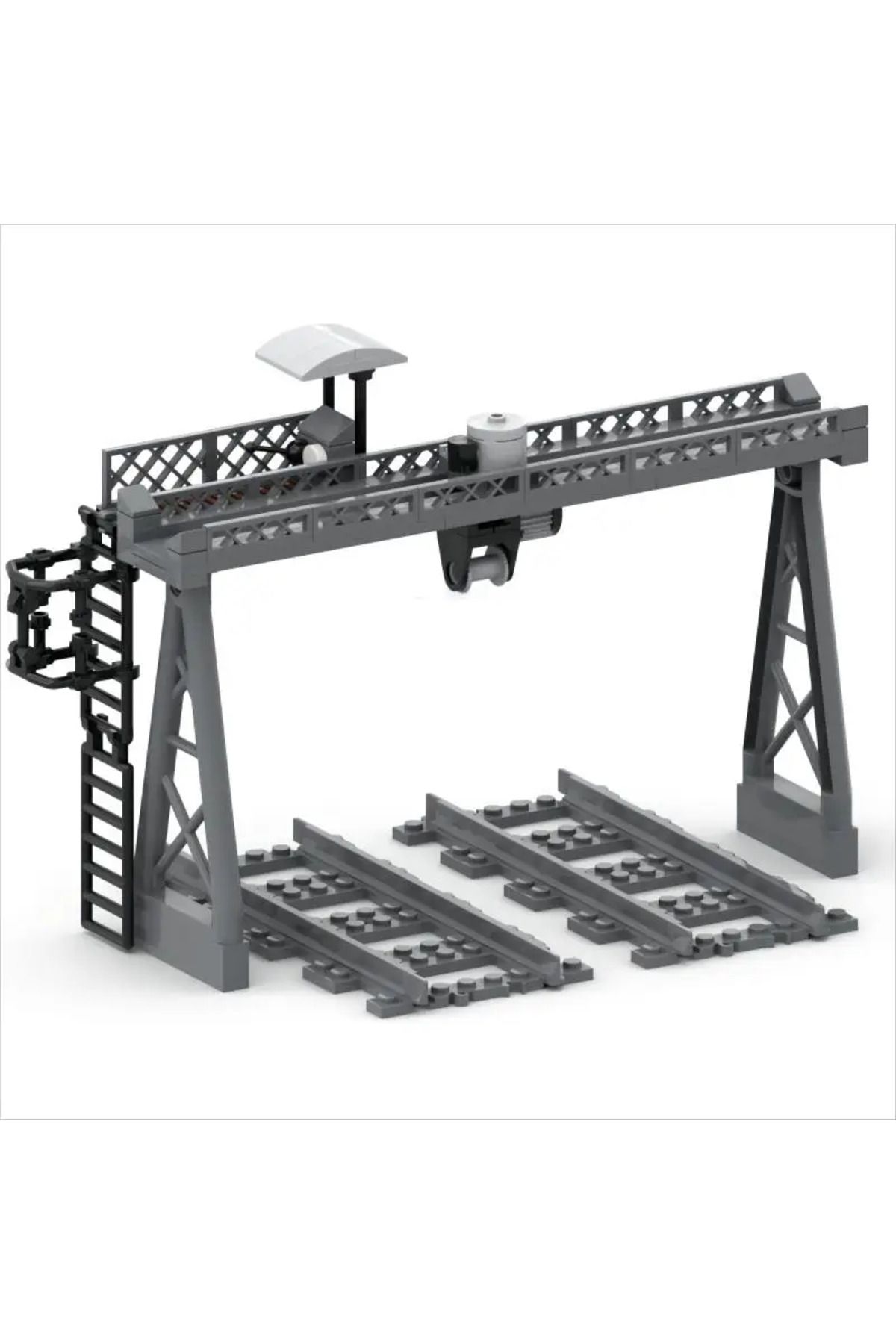 Choice-MOC Gantry Crane Console Toy Model for Building Urban Construction Track Train Scene Small Partic... 1