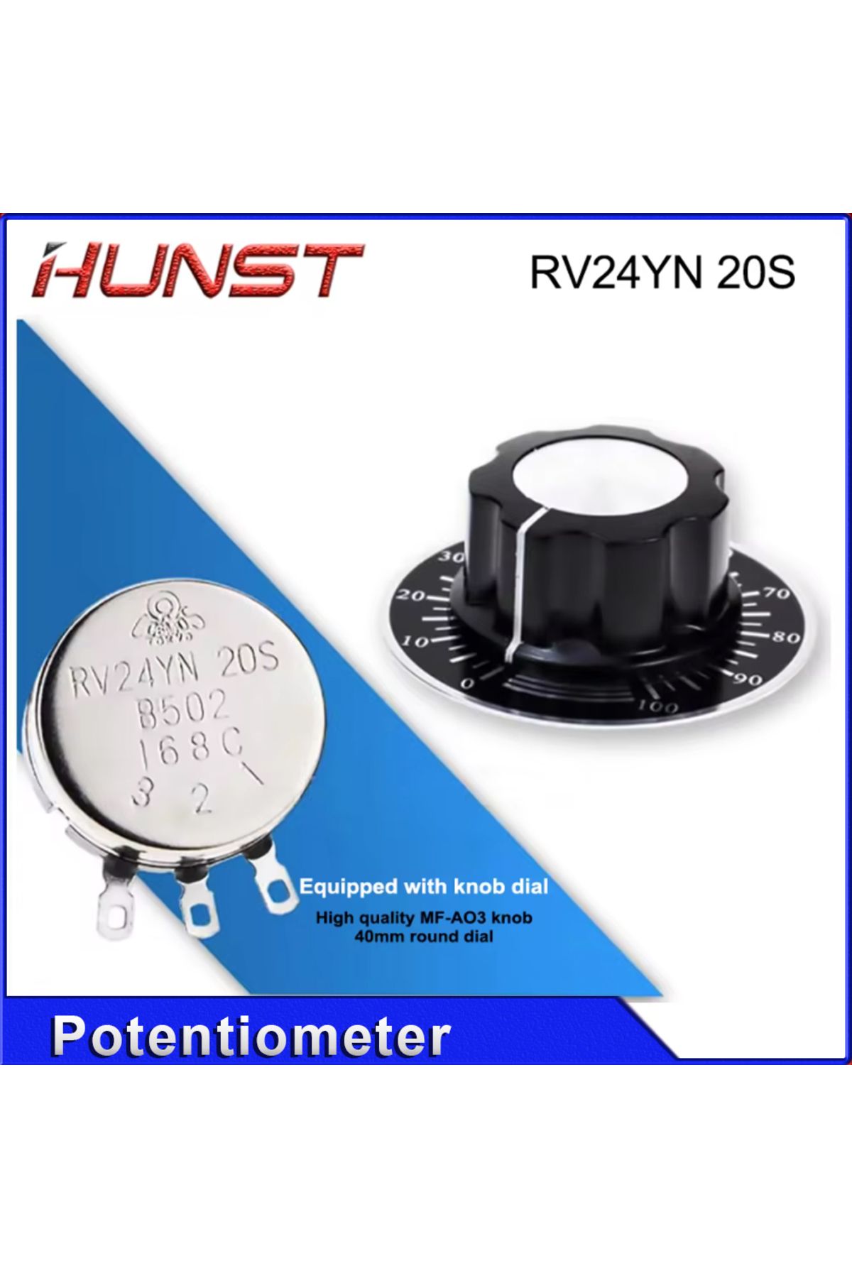 Choice-HUNST Current Adjustment Potentiometer Knob RV24YN 20S B502 168C Laser Cutting Engraving Machine ... 6