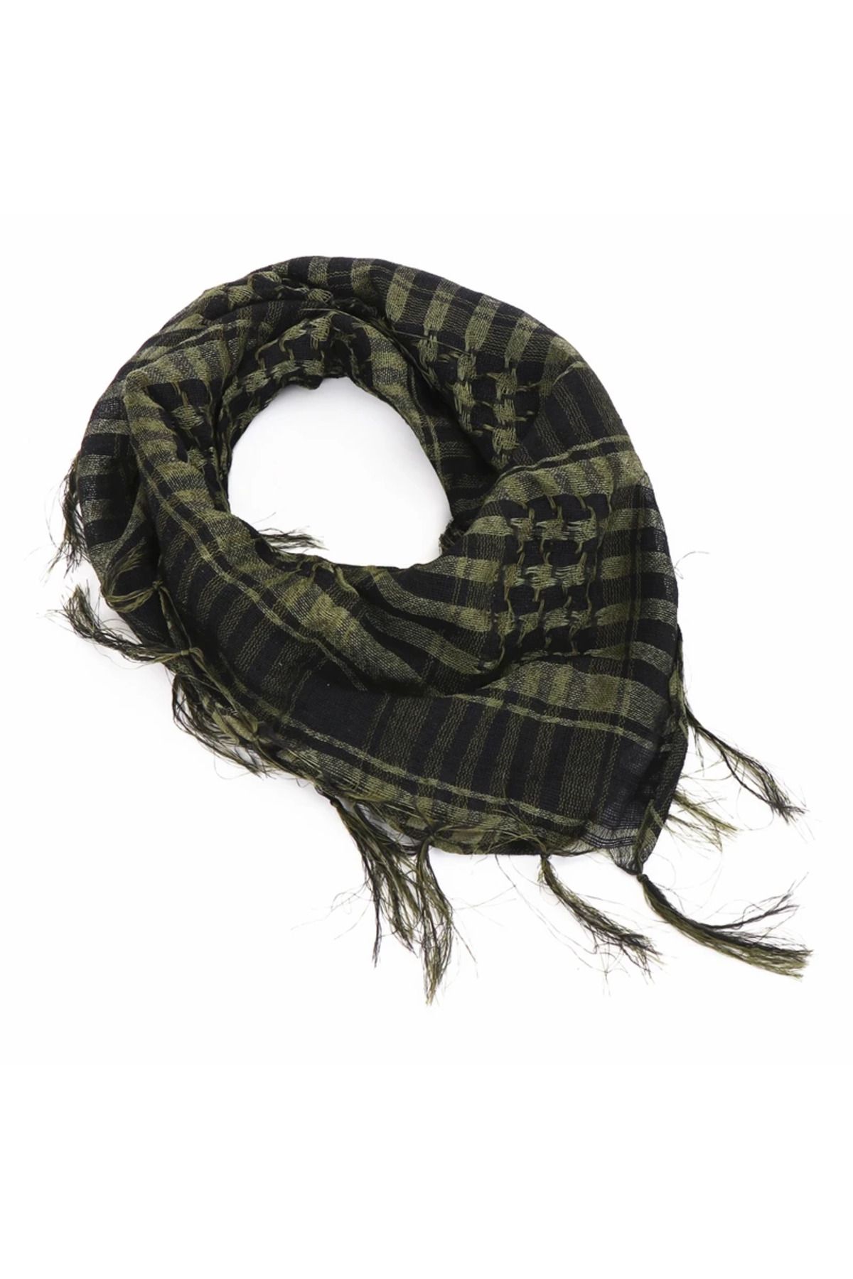 Choice-Unisex Lightweight Plaid Fringed Arabian Desert Scarf Soft Tactical Scarf Men Ladies Military Tur... 4