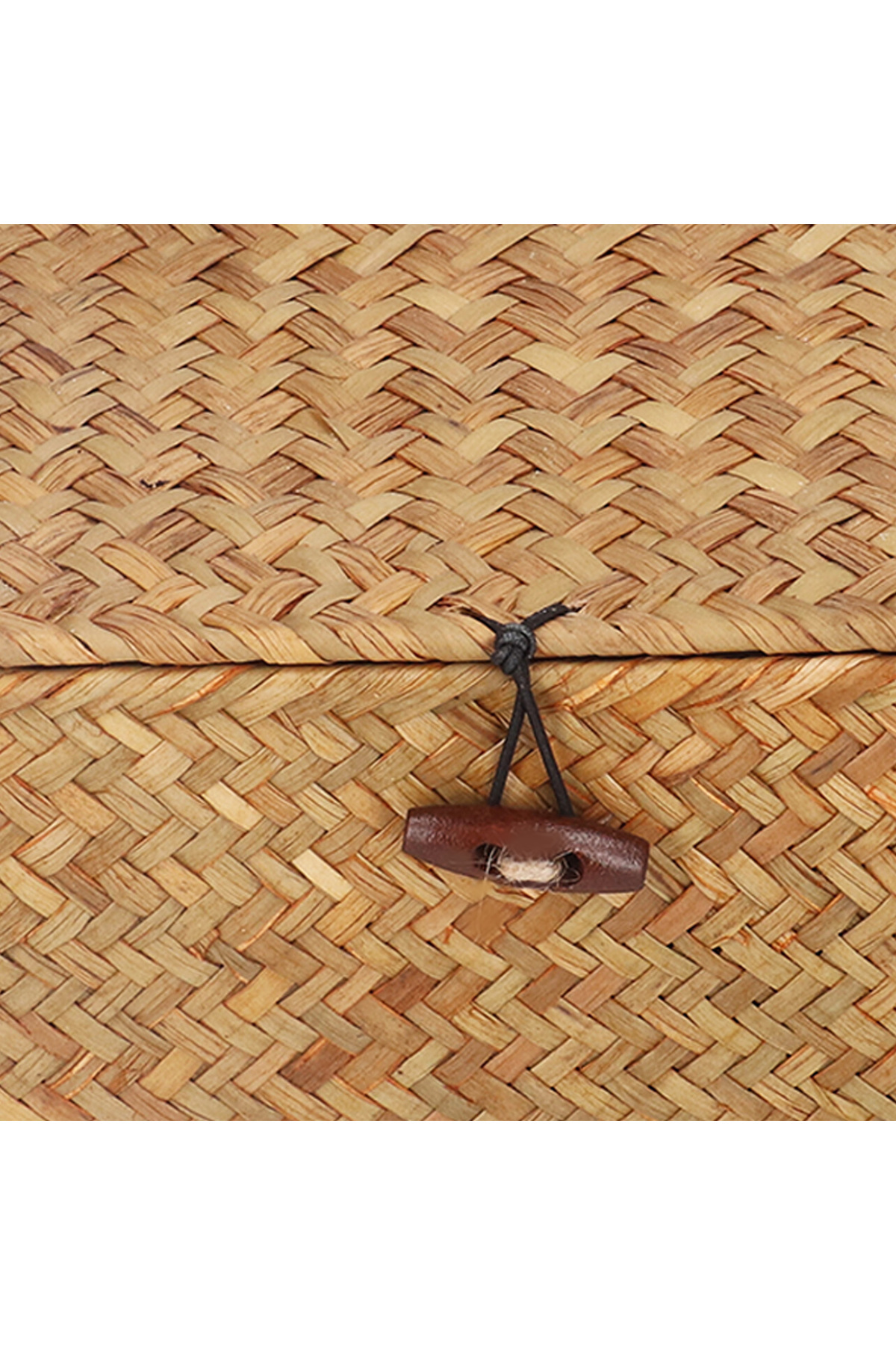 Choice Seagrass Woven Storage Box Rectangular Sundry Basket With Lid