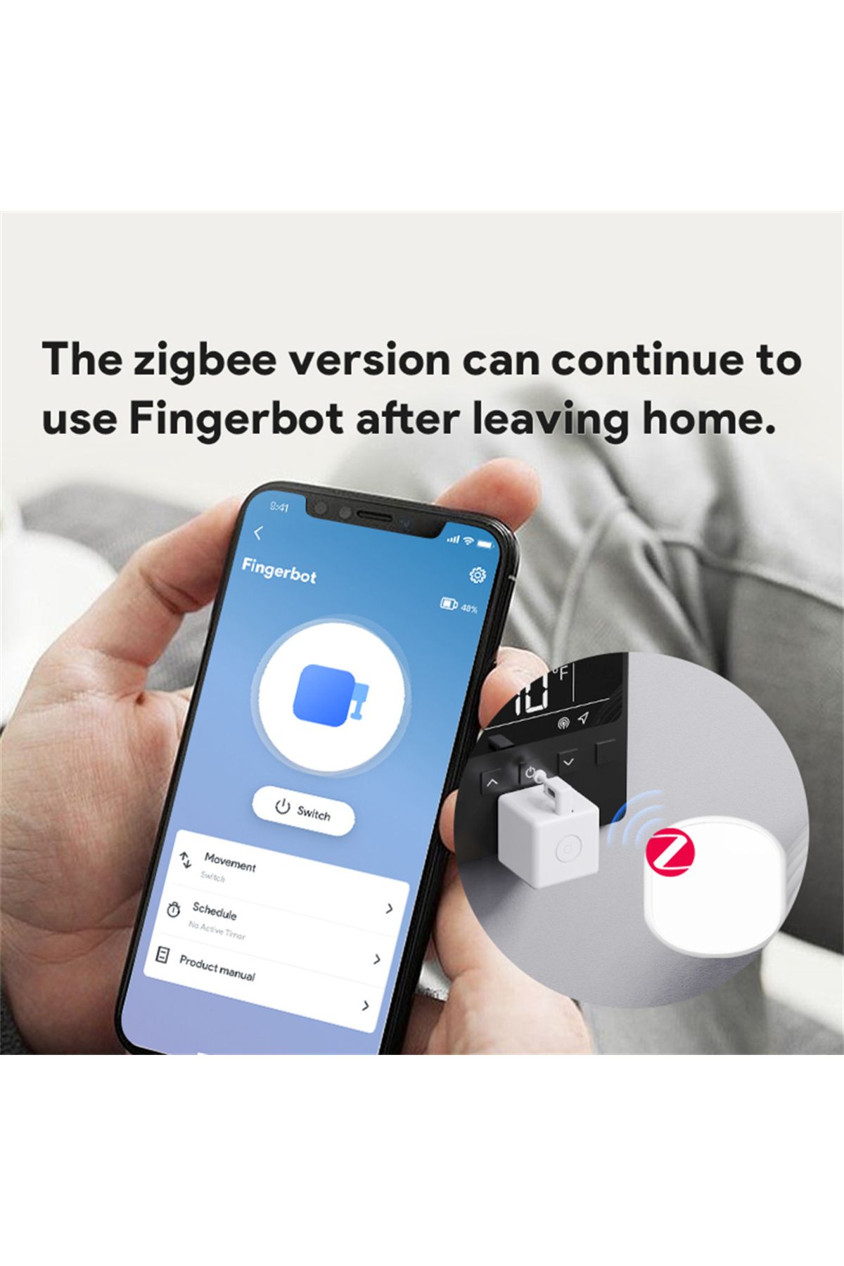 Choice-Tuya Zigbee Fingerbot Plus Smart Switch Bot Finger Robot Button Pusher Onebot Smart Home Voice Co... 4