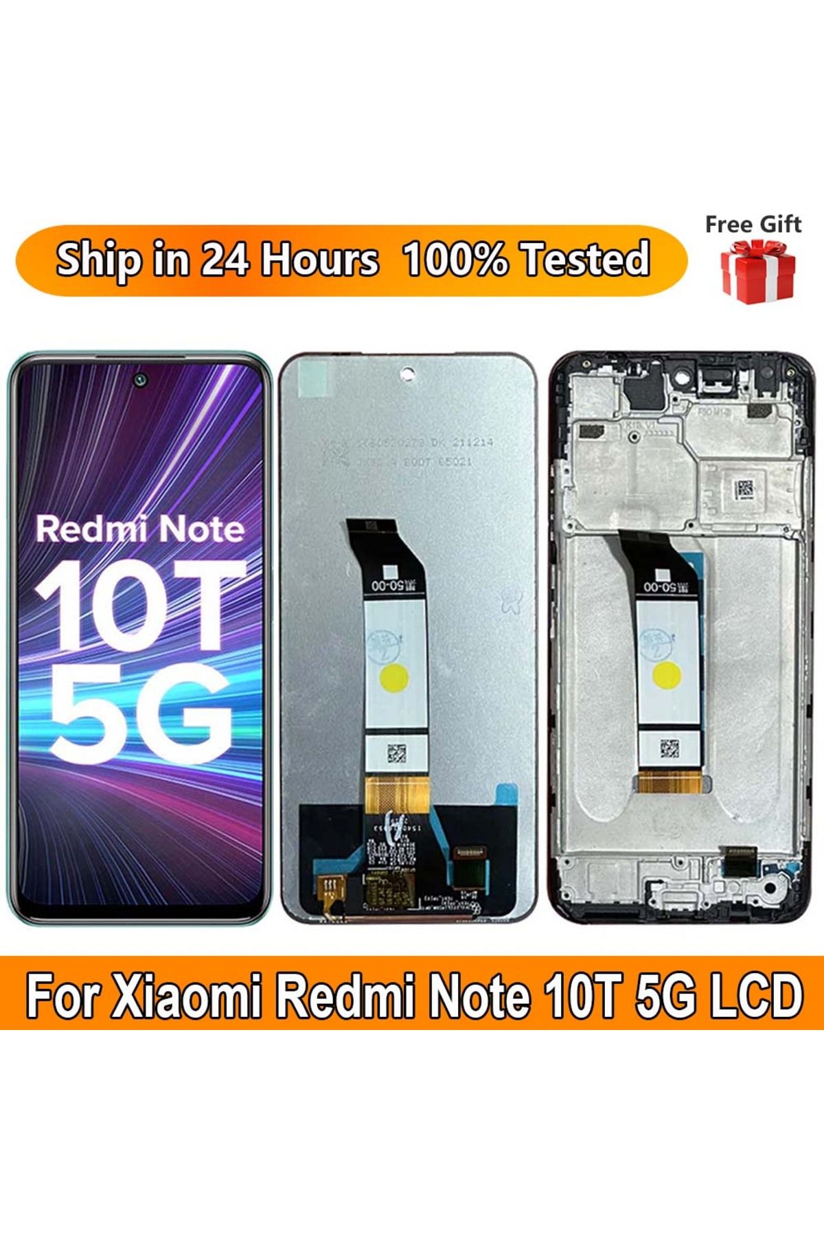 Choice-For Xiaomi Redmi Note 10T 5G M2103K19I LCD Display, with frame Touch Panel Digital Assembly For R... 8
