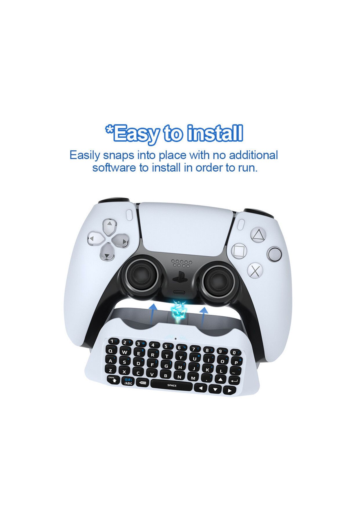 Choice-Wireless Keyboard for PS5 Controller Handle Bluetooth External Keyboard for Playstation5 ChatPad ... 2