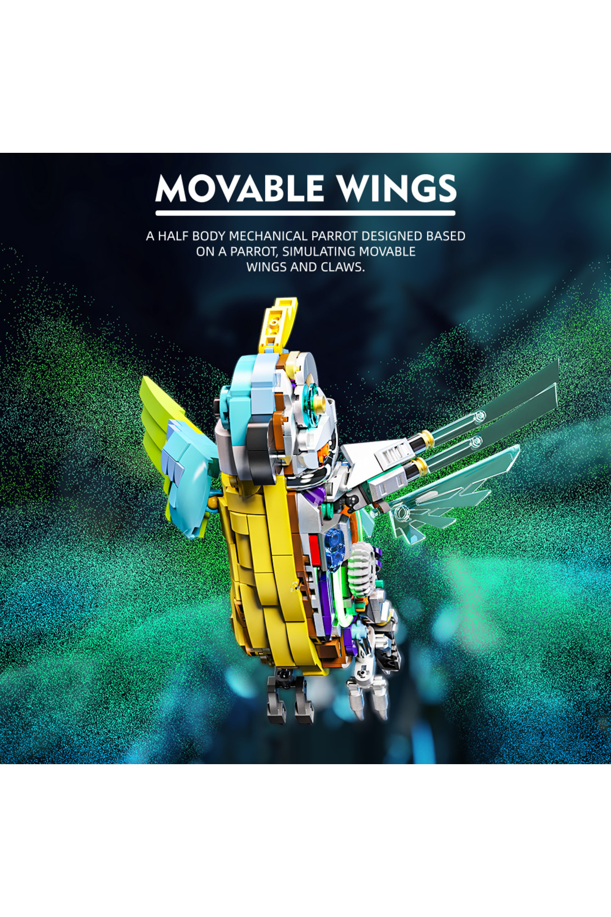 ست بلوکهای پاروت، اسباببازیهای مدل پرنده و حیوان، هدایای خلاقانه، مناسب برای کودکان و بزرگسالان، دکوراسیون منزل…