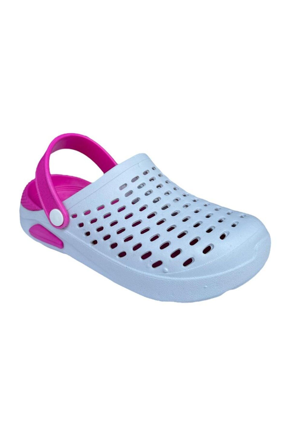 Liger-Παντόφλες Unisex Comfort Eva Sole ΛΕΥΚΕΣ - ΡΟΖ 5