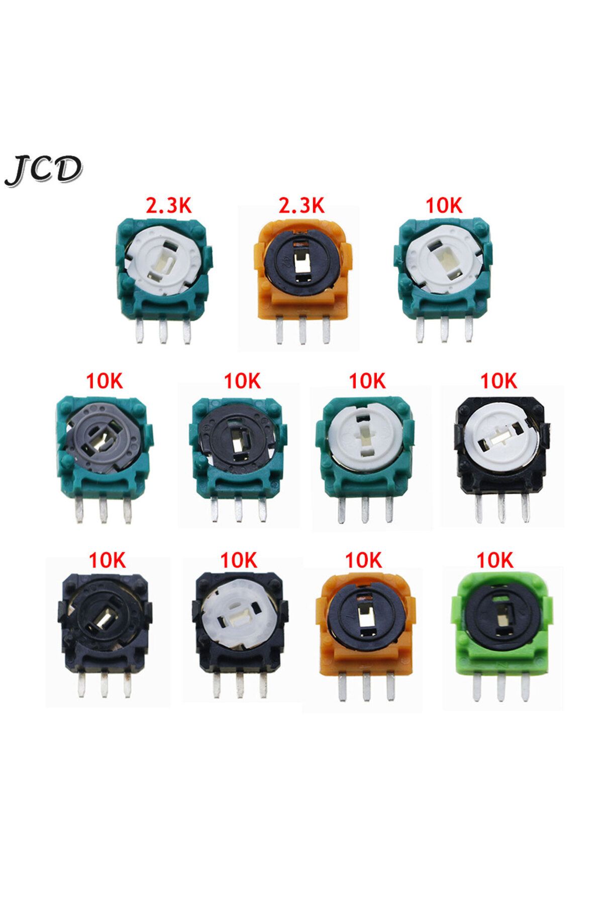 JCD-2pcs 3D Analog Micro Switch Sensor for PS4 PS5 Controller Thumbstick Axis Resistors Potentiom... 2
