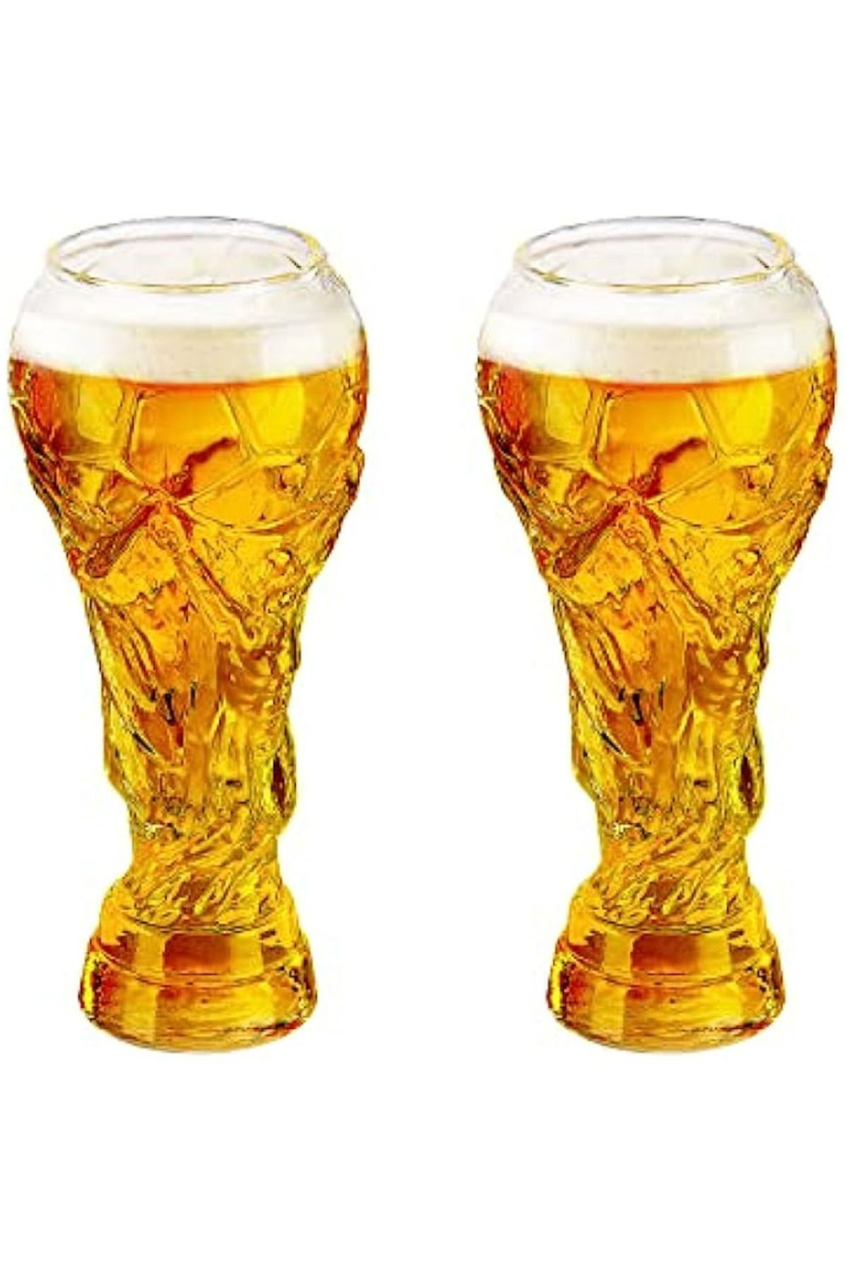 Choice-World Cup Beer Glass , Creative 450ml 600ml 800ml Hercules Mug Beer Mug, Glass Football Cup, Crys... 2