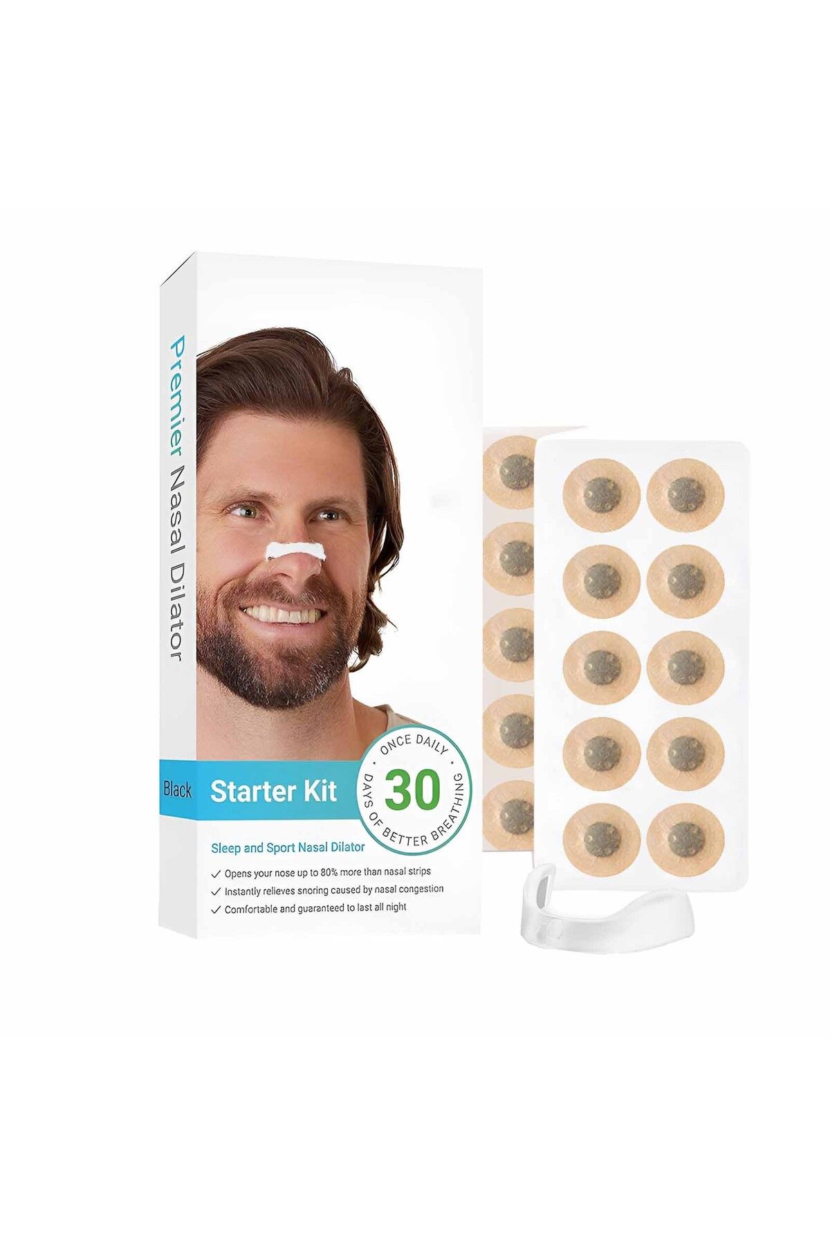 Choice-Intake Breathing Nasal Strip Kit 30 Count Oxygen Intake Reduce Snoring Improve Sleep Quality Swea... 4