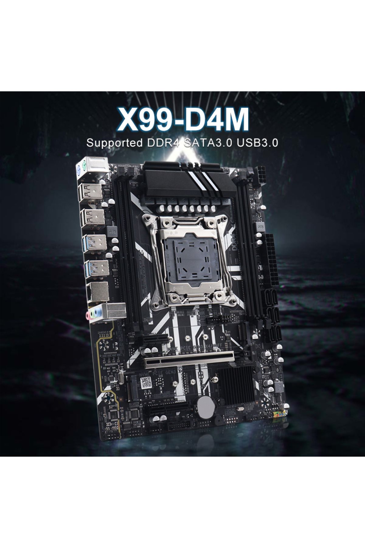 Choice-NEW X99 Gaming Micro ATX Motherboard DDR4 lga 2011-v3 PCIe 3.0 M.2 NVME NGFF 4 Channel DDR4, SATA... 5