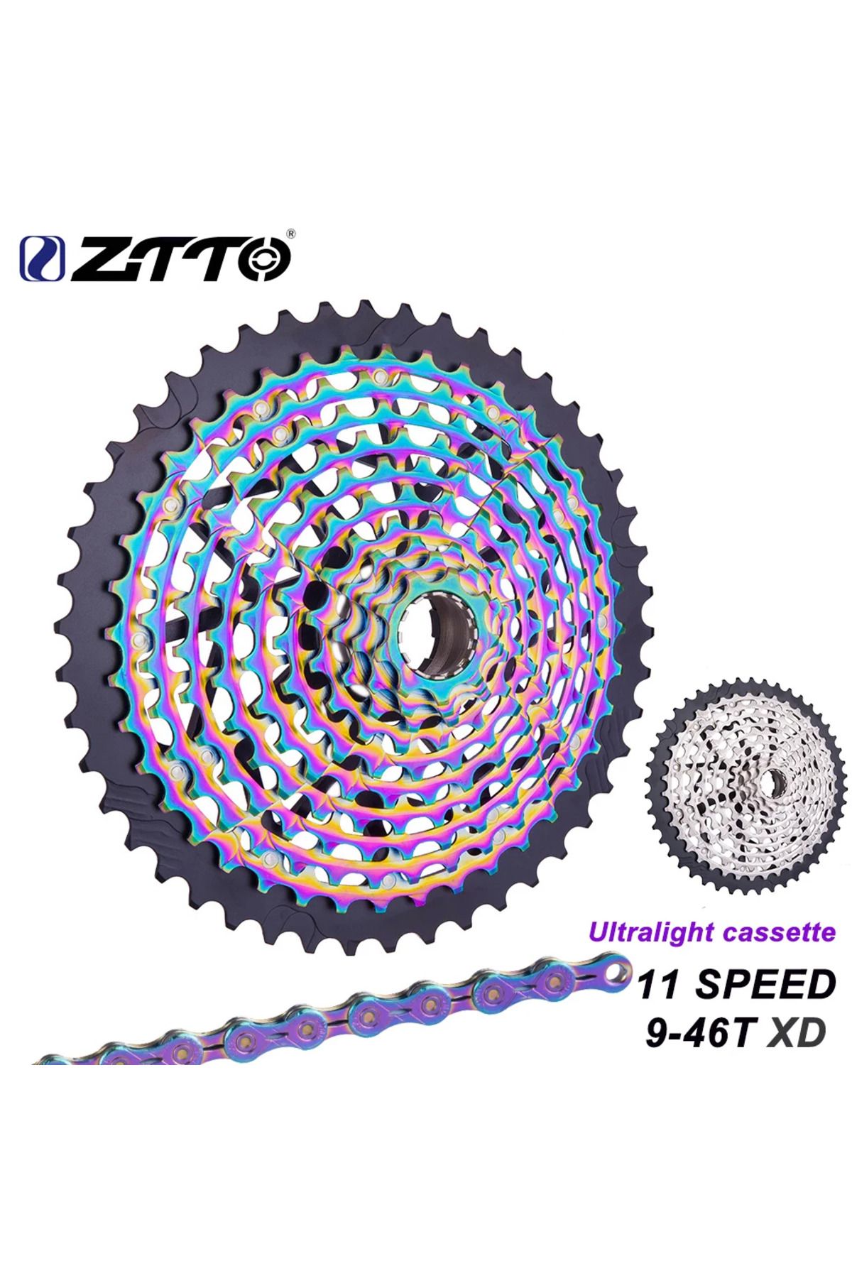 ZTTO-Ultimate 11 Speed 9-46T XD Cassette MTB ULT XD Freewheel 9-46T Ultralight Freewheel 11v Spro... 2