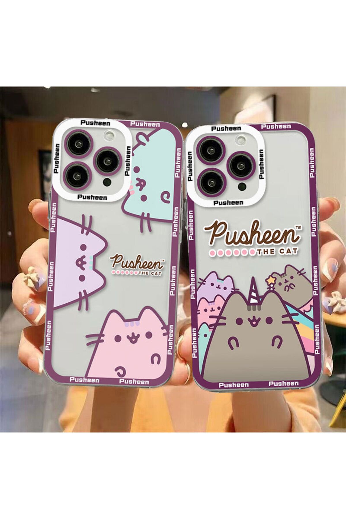 Choice-Funny Pusheen Cat Phone Case For iPhone 15 14 13 12 Mini 11 Pro Max X XR XS 7 8 SE 2020 Plus Soft... 4