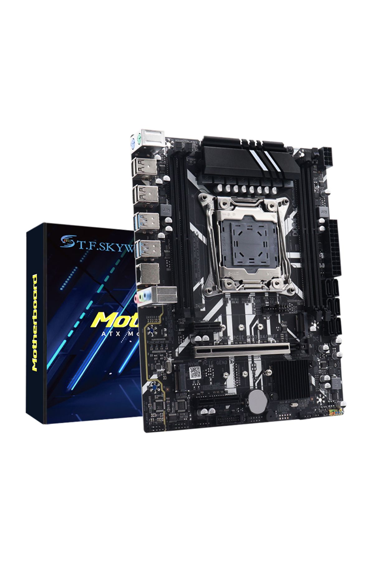 Choice-NEW X99 Gaming Micro ATX Motherboard DDR4 lga 2011-v3 PCIe 3.0 M.2 NVME NGFF 4 Channel DDR4, SATA... 8