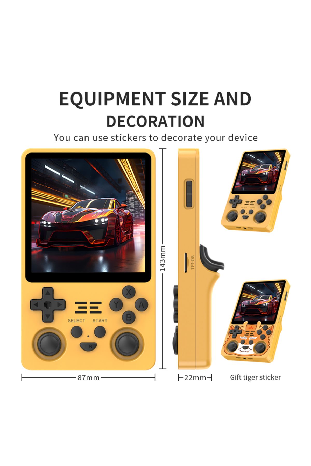 POWKIDDY-NEW RGB20SX Handheld Game Console 720*720 4 Inch IPS Screen Built-in WIFI Retro Gaming O... 7
