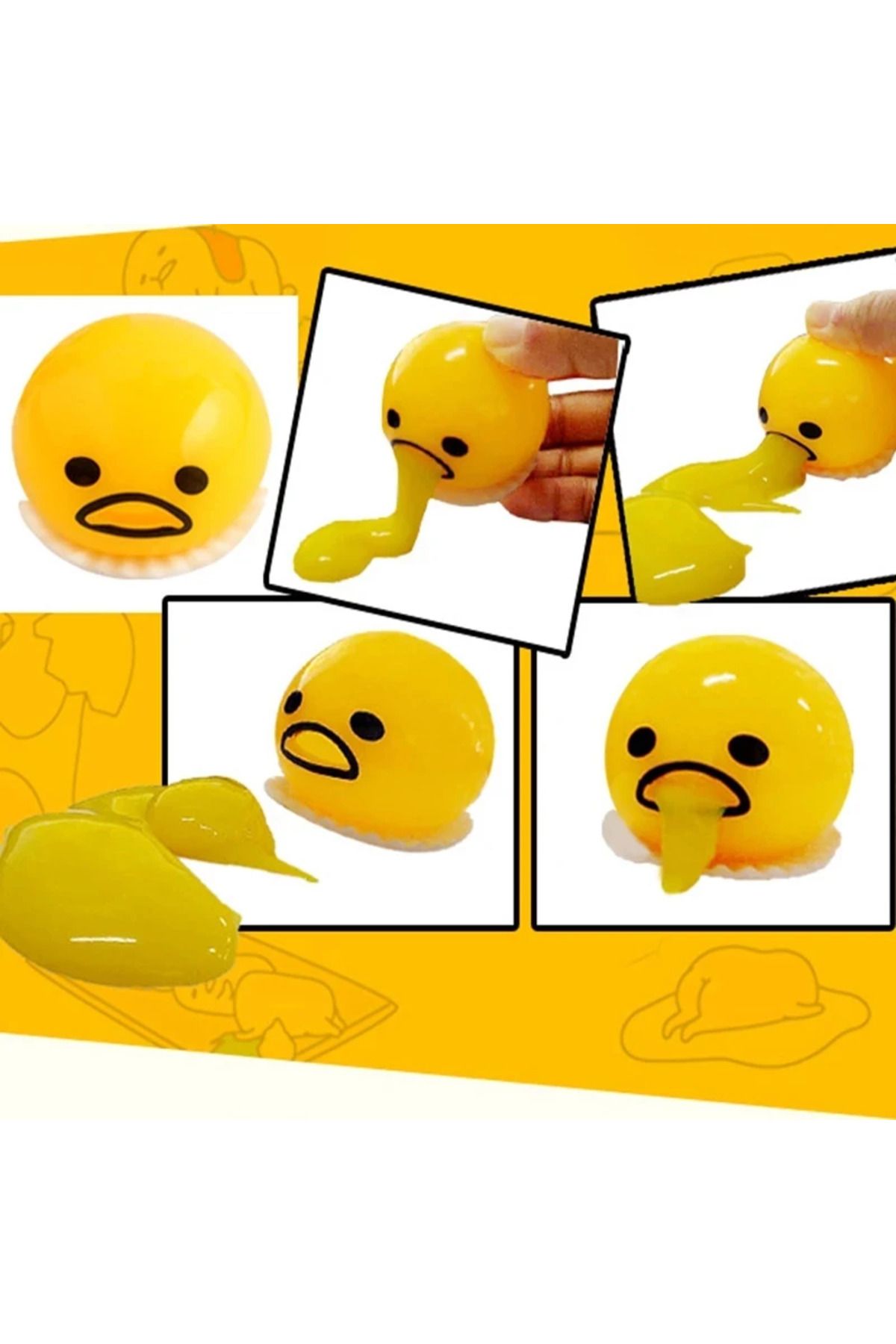 Choice-Puking Egg Yolk Stress Ball With Yellow Goop Relieve Stress Toy Funny Squeeze Tricky AntiStress D... 5