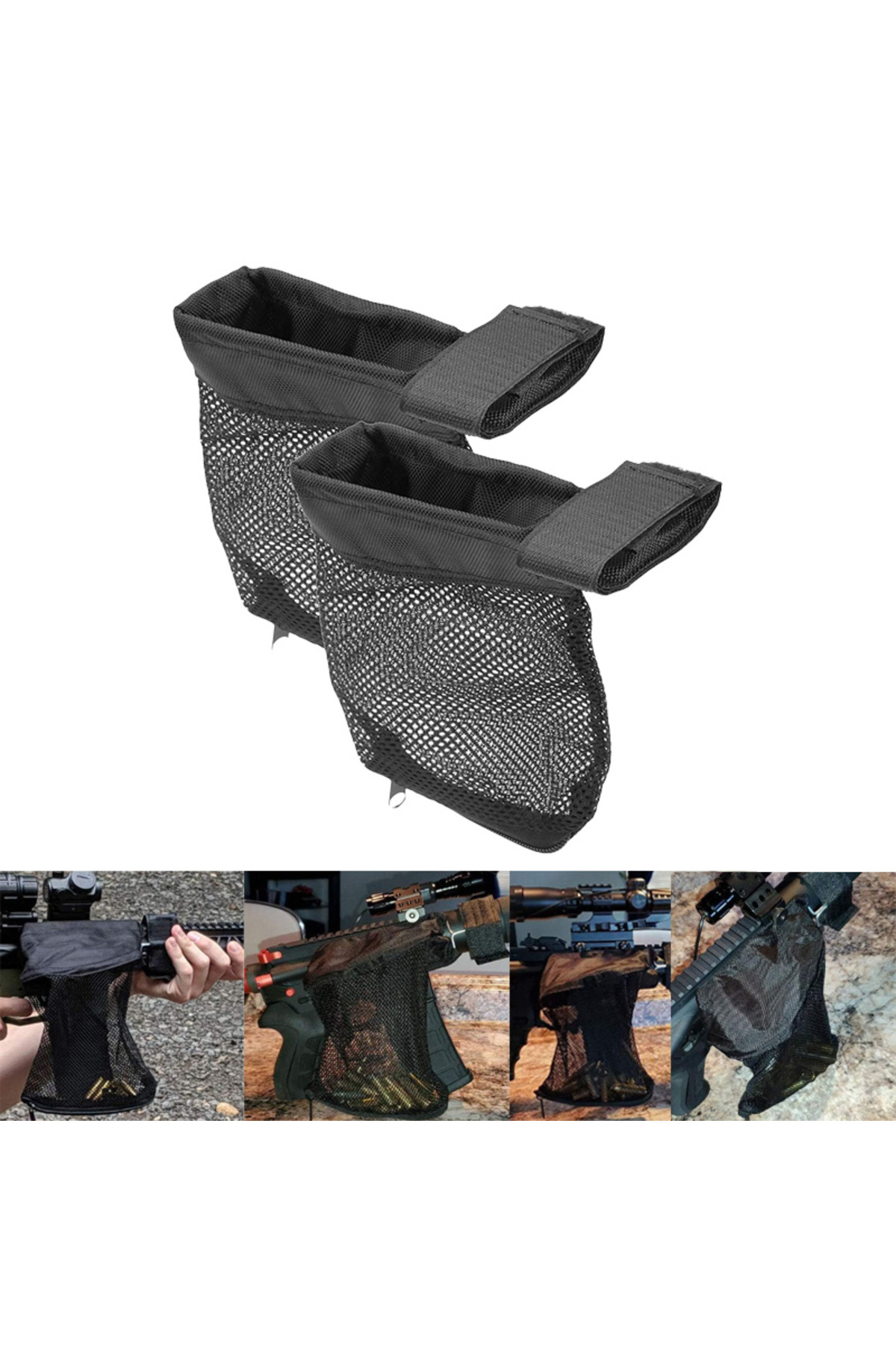 Choice-Tactical Brass Shell Catcher Cartridge Collector Mesh Heat Resistant Padded Casing Catcher with Z... 2