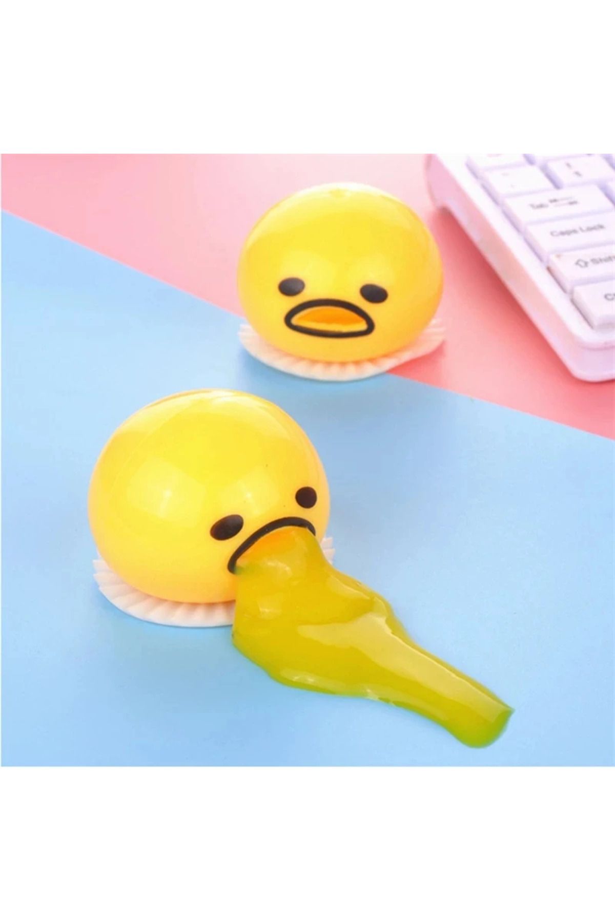 Choice-Puking Egg Yolk Stress Ball With Yellow Goop Relieve Stress Toy Funny Squeeze Tricky AntiStress D... 2