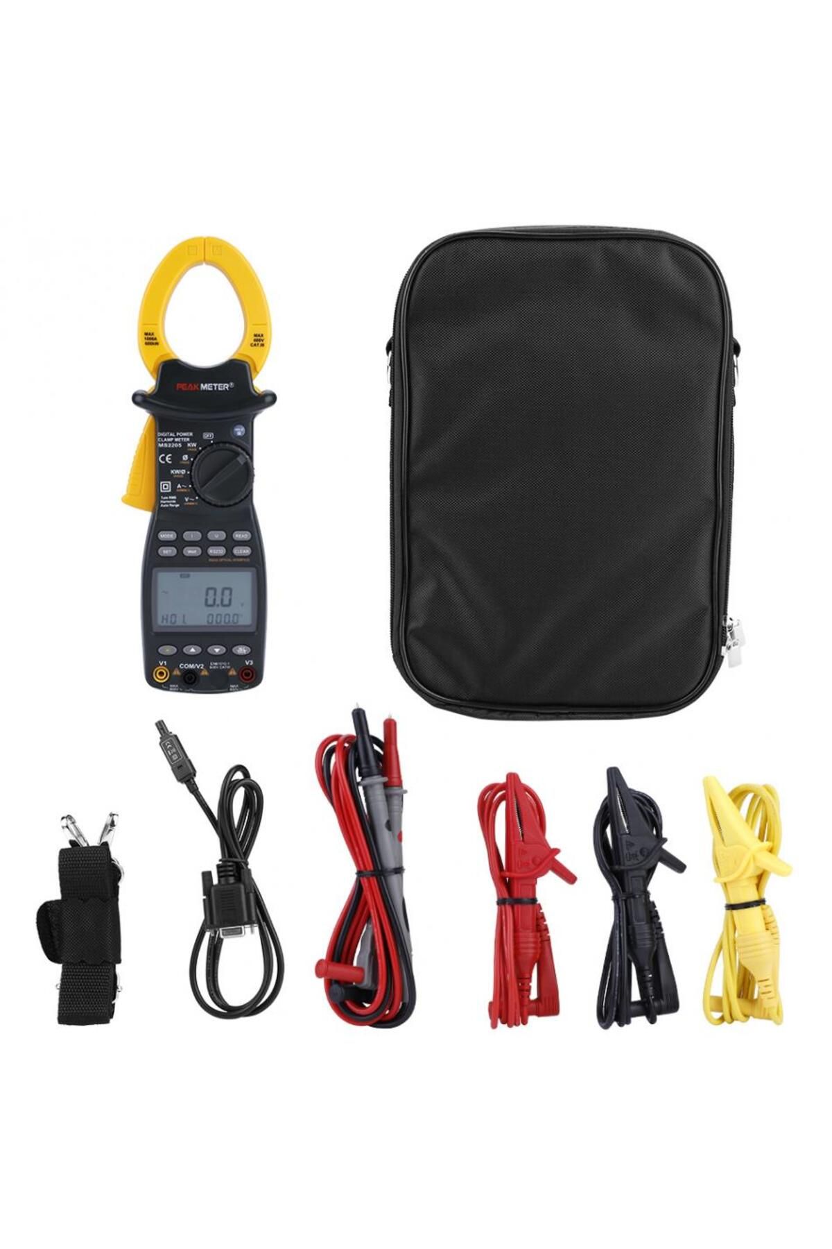 PEAKMETER-MS2205 High Accuracy Digital Power Clamp Meter  Three-phase power Current meter With 0.... 6