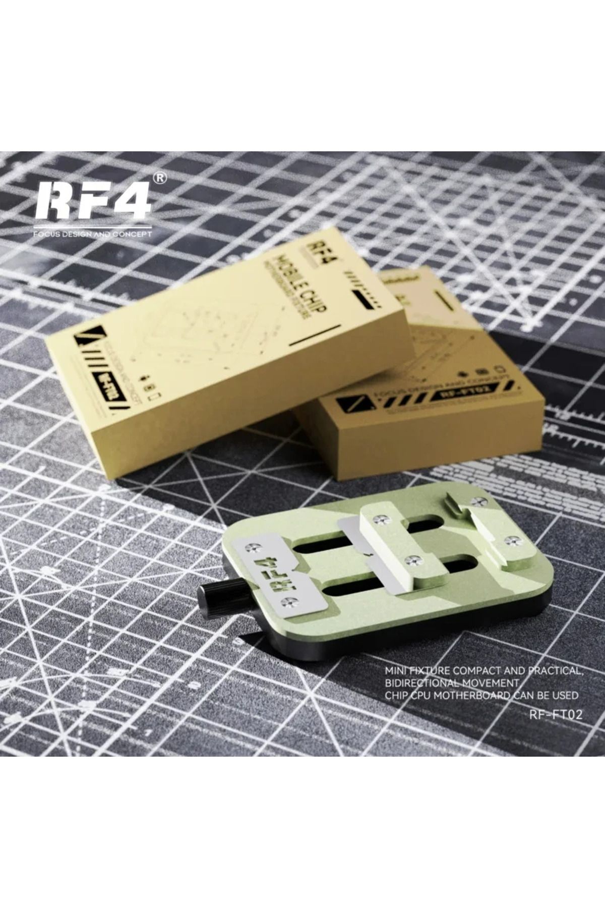 MECHANIC-RF4 RF-FT02 Universal PCB Chip Fixture Mini Precision Mainboard IC Chip Holder Adjustable Clamp I... 7