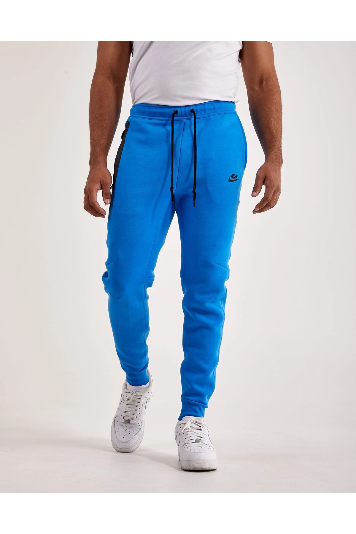 Nike tech fleece blue joggers best sale