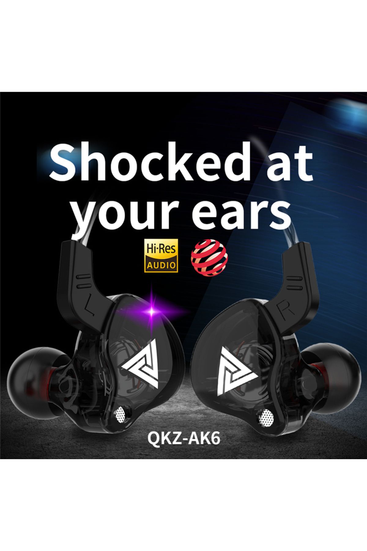 Choice-Original QKZ AK6 Copper Driver HiFi Wired Earphone 3.5MM Race Sport Headphone Bass Stereo Headset... 4