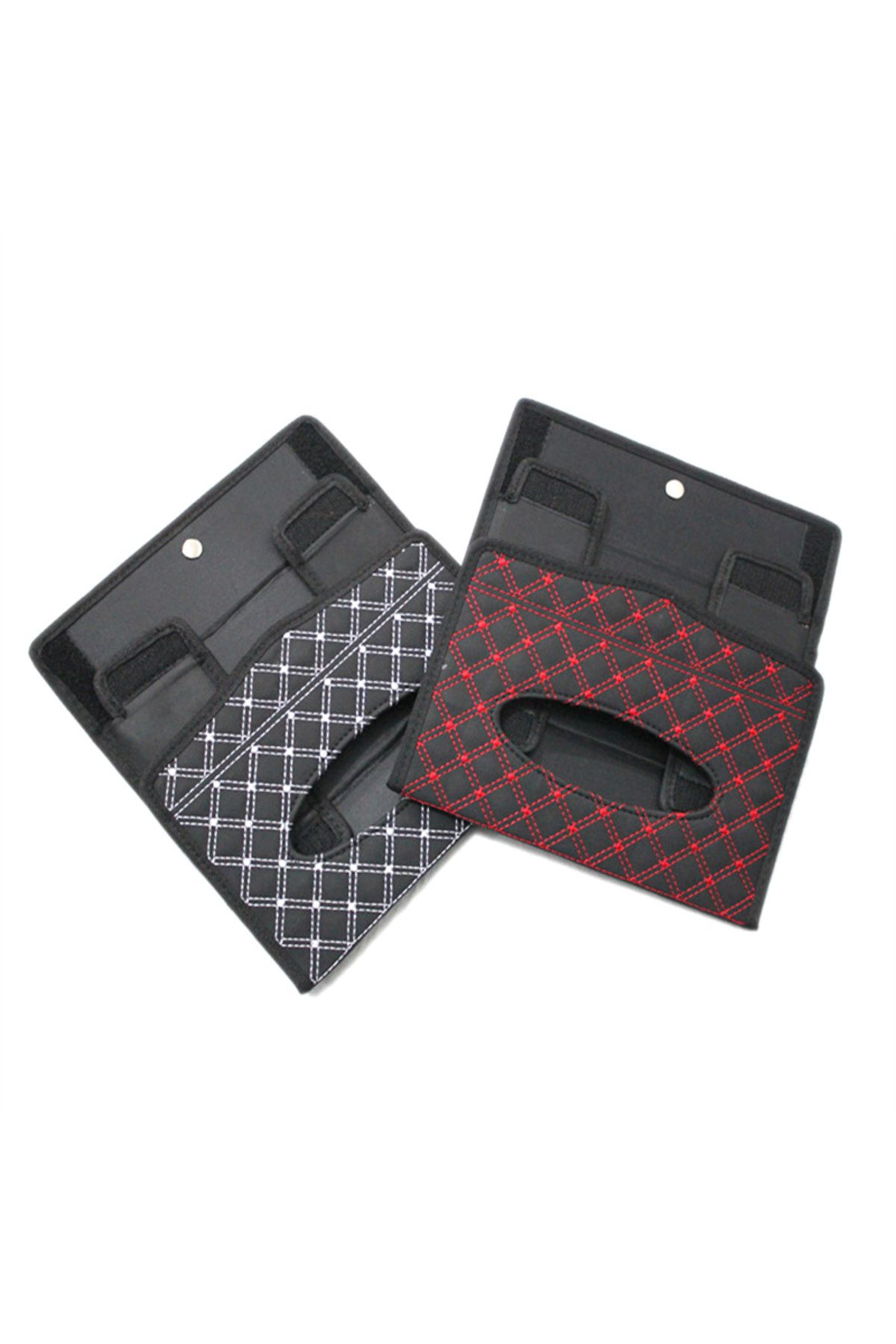 Choice-1PC Desktop Tissue Box PU Leather Luxury Car Tissue Boxes Auto Interior Storage Decoration Room H... 3