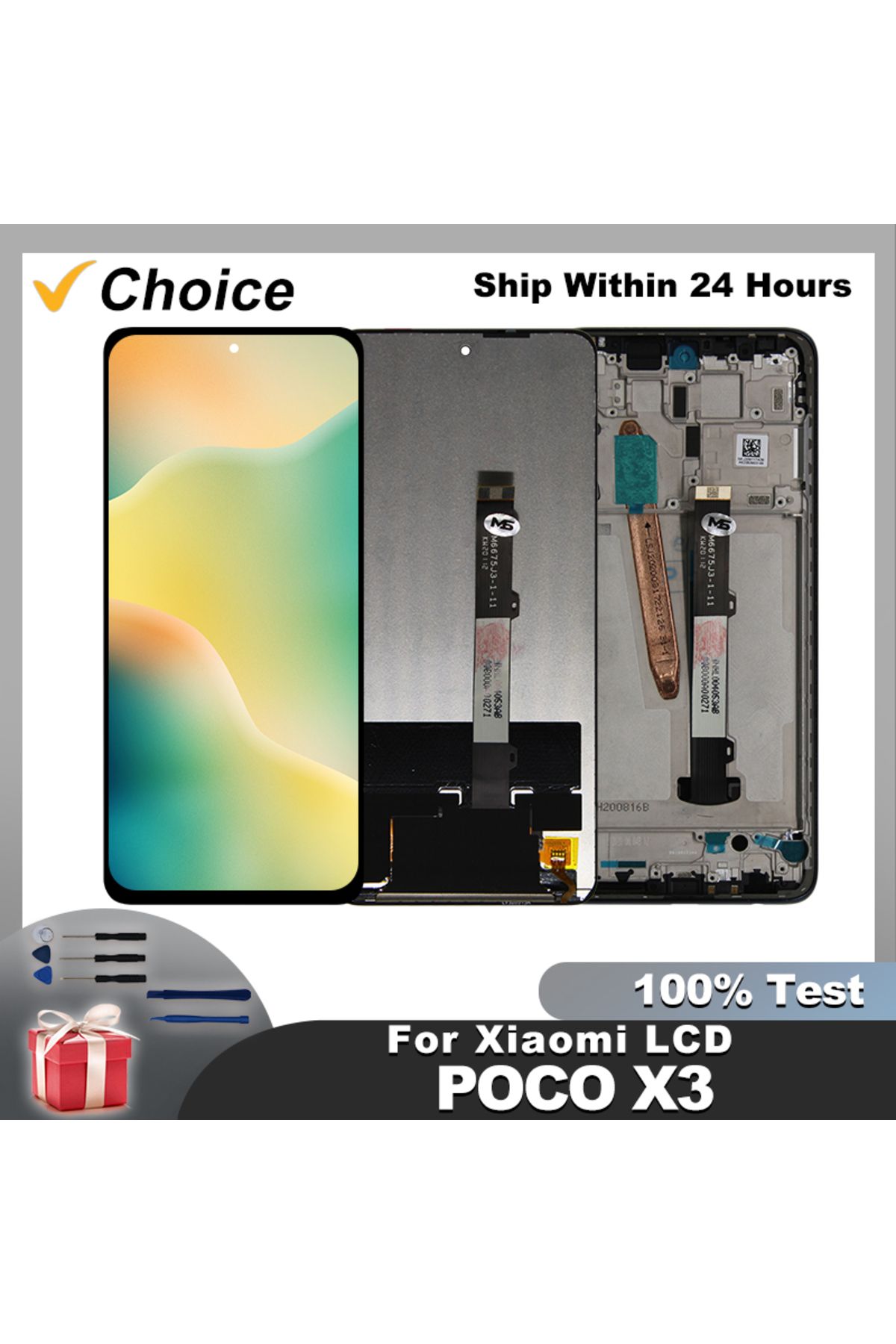 MSMADE-100% Test For Xiaomi POCO X3 Display LCD Touch Screen Digitizer For POCO X3 Pro NFC LCD Replaceme... 2