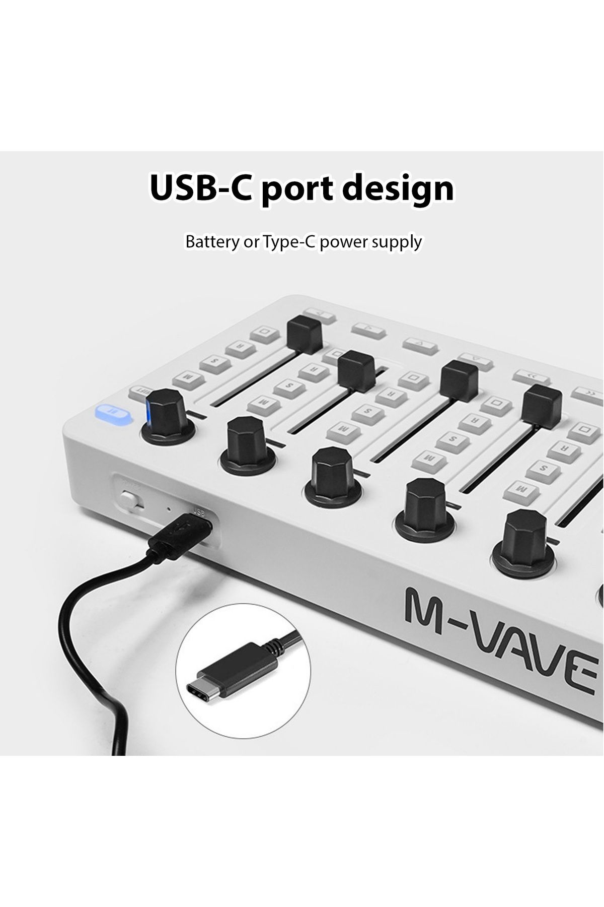 Choice-M-VAVE SMC-Mixer Wireless MIDI Controller Mixing Console BT Connection USB Controller Mixer for M... 5