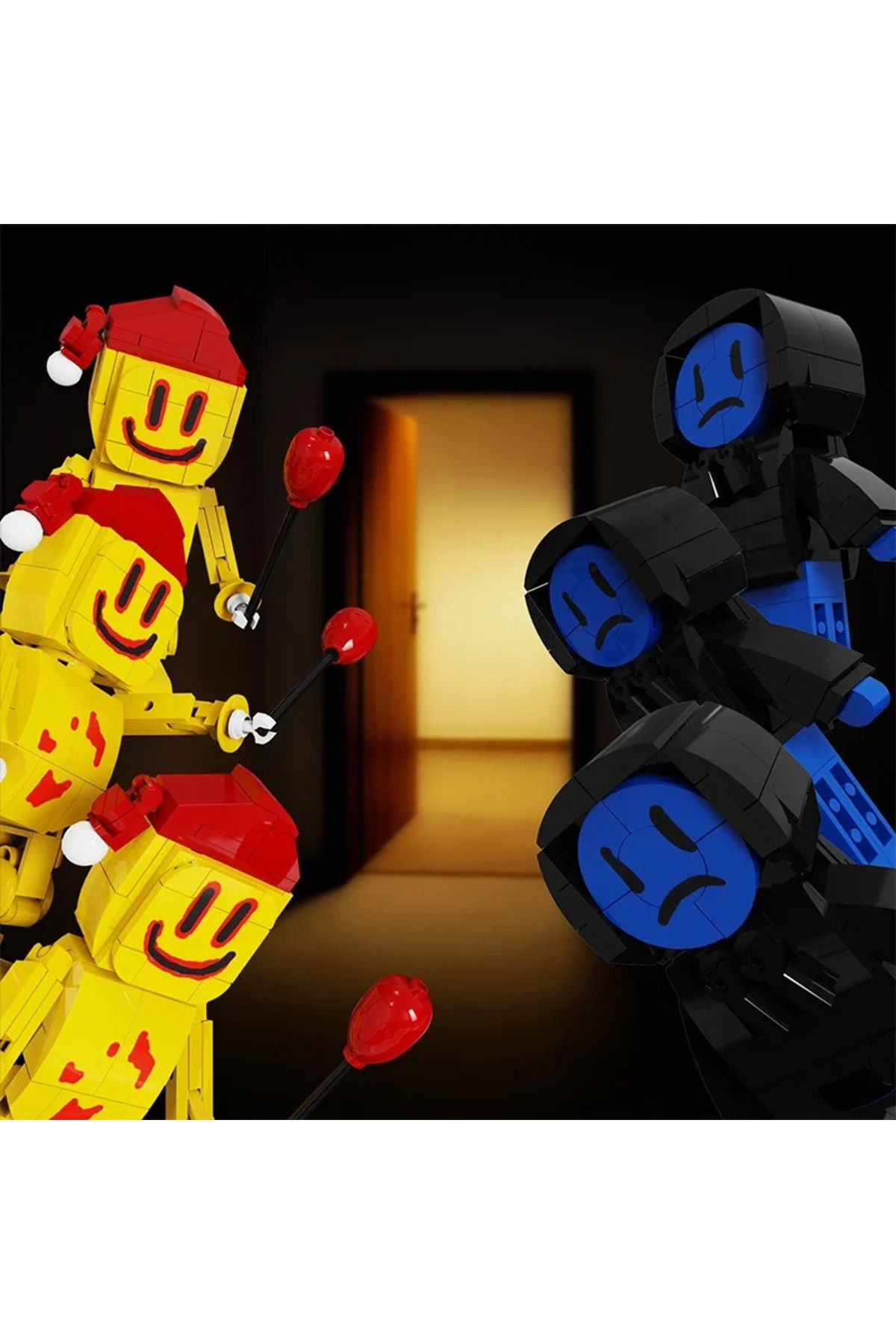 BuildMoc-2 in 1 The Backrooms Partygoers Building Blocks Set Partypoopers Entity 68 Explorer Bricks Game T... 5