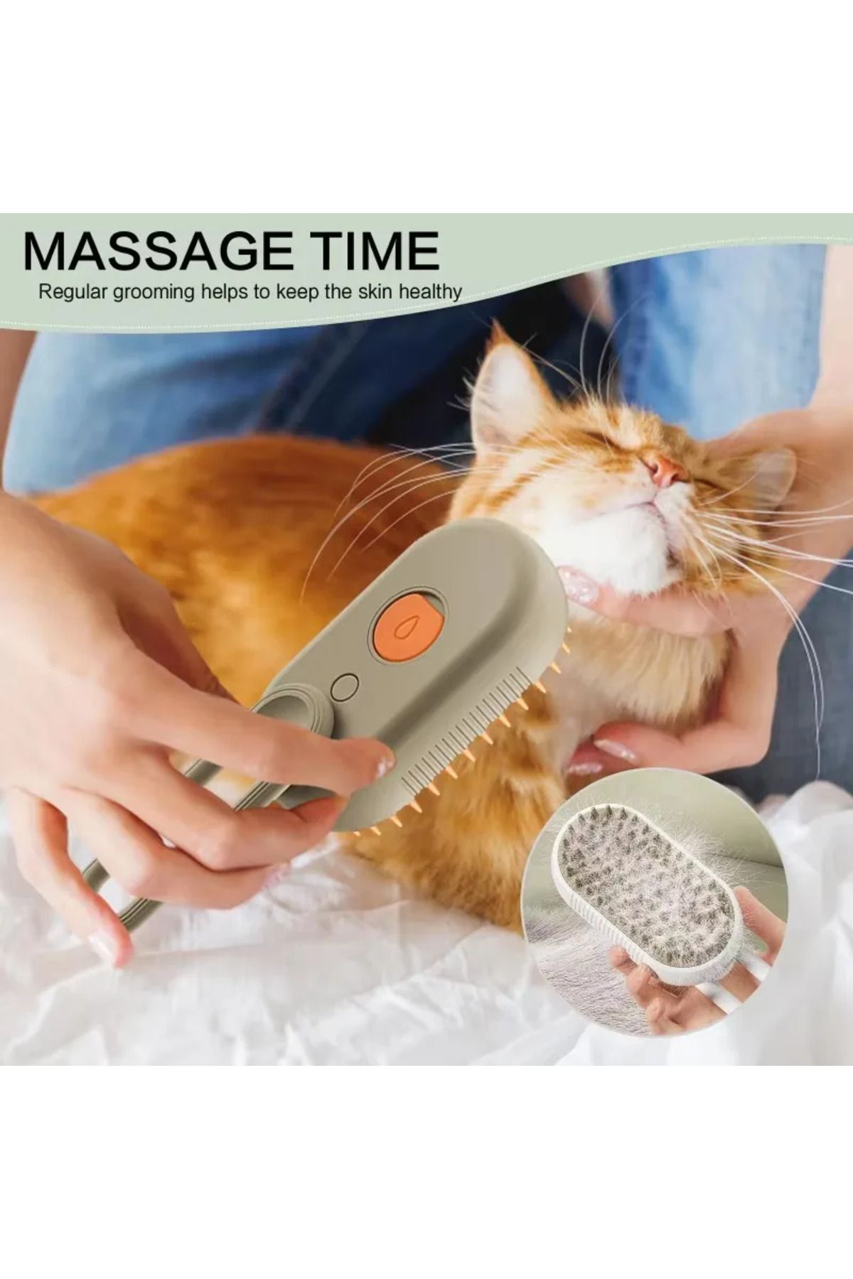 Choice-3 in 1 Pet Dog Cat Brush Cat Steam Brush Comb Dog Brush Electric Spray Cat Hair Brushes Massage P... 3