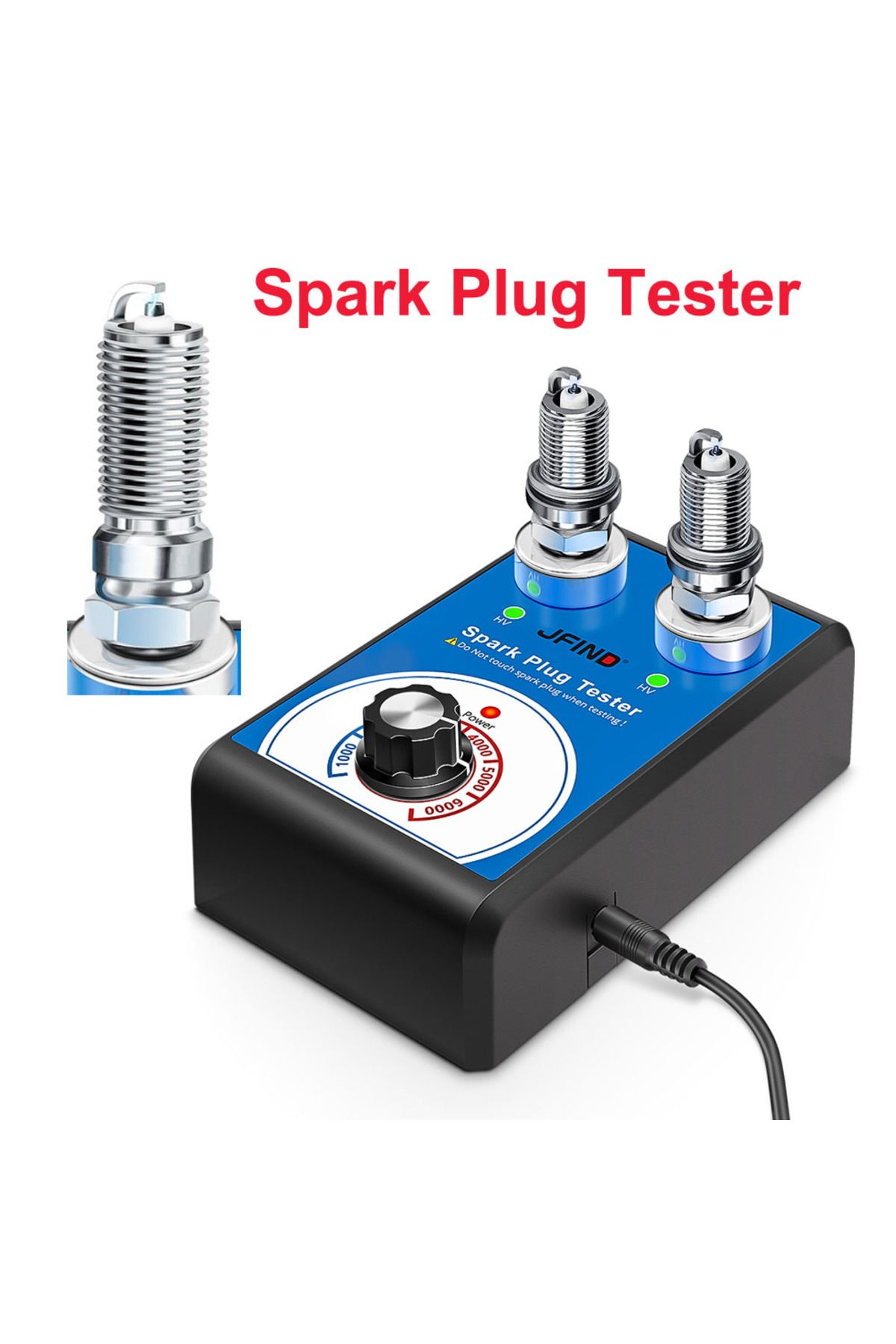 Choice-Spark Plug Tester Double hole Diagnostic Tool Car 12V Spark Tester 0-6000rpm Auto Engine Ignition... 2