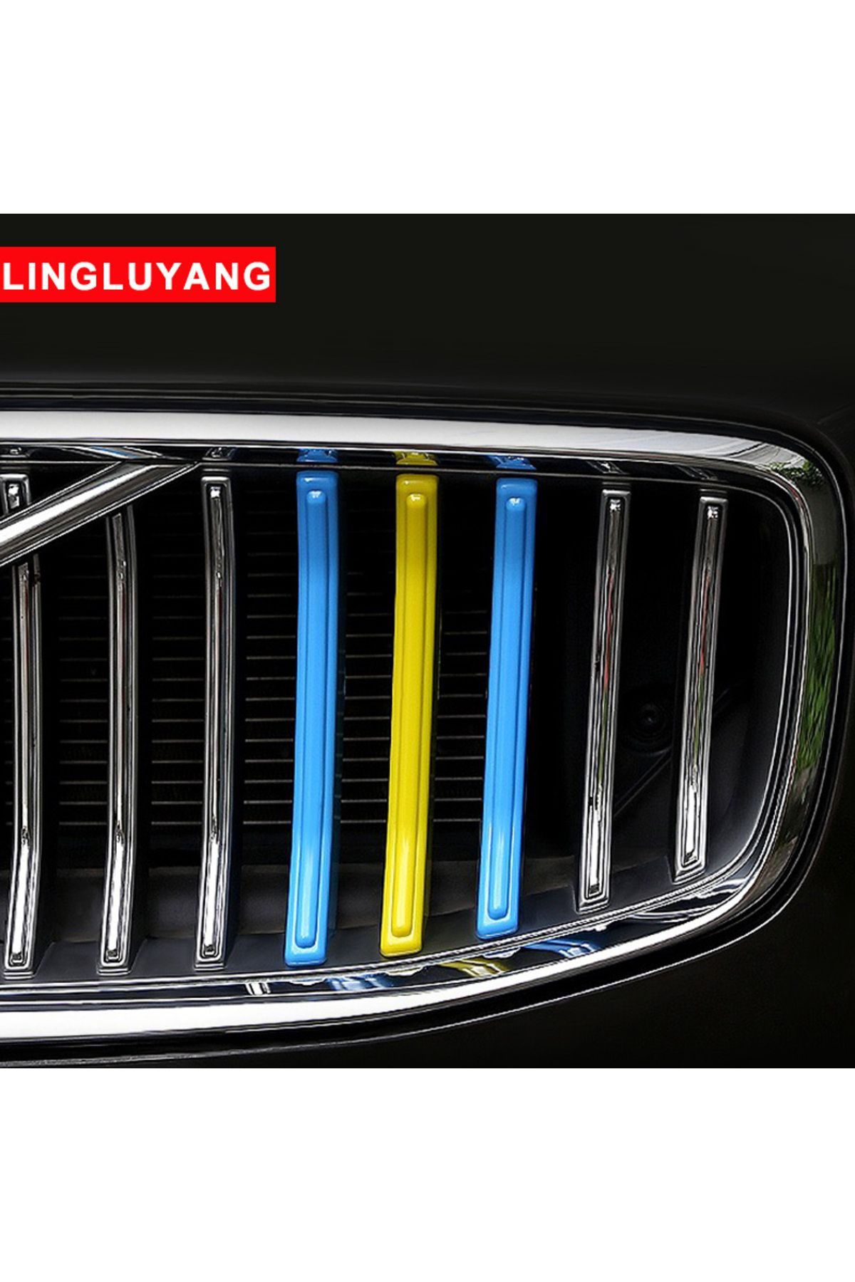 LINGLUYANG-for volvo s90 v90 three-color net decoration strip new network modified special color stickers 20... 2