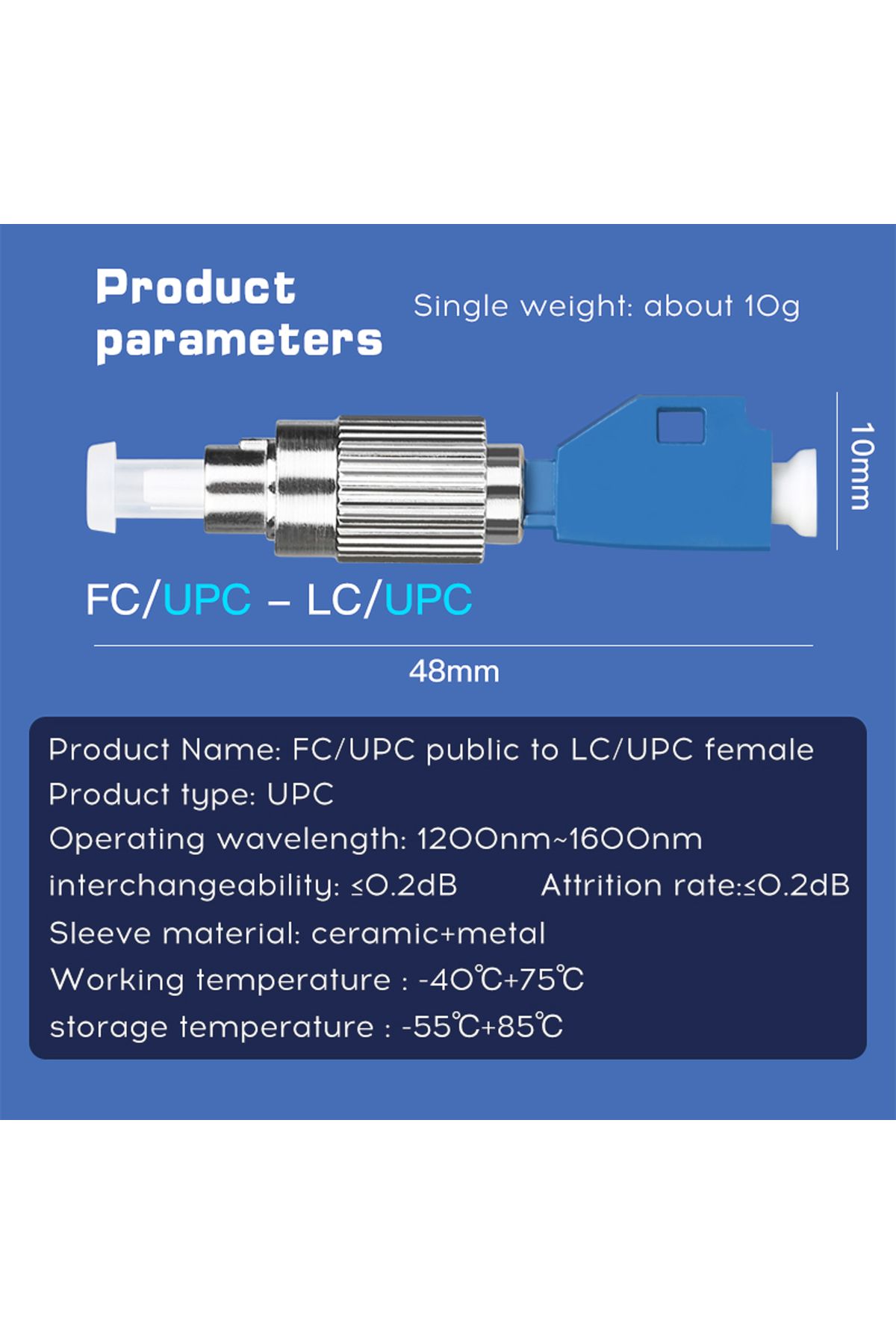 Choice-LC Female To FC Male OPM Optical Power Meter Visual Fault Locator Fiber Optic Hybrid Adapter simp... 5