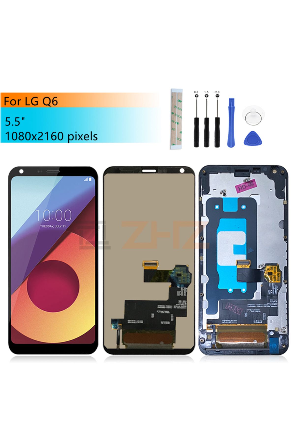 Choice-For LG Q6 LCD Display Touch Screen Digitizer Assembly M700N Display With Frame M703 LGM-X600K Rep... 7