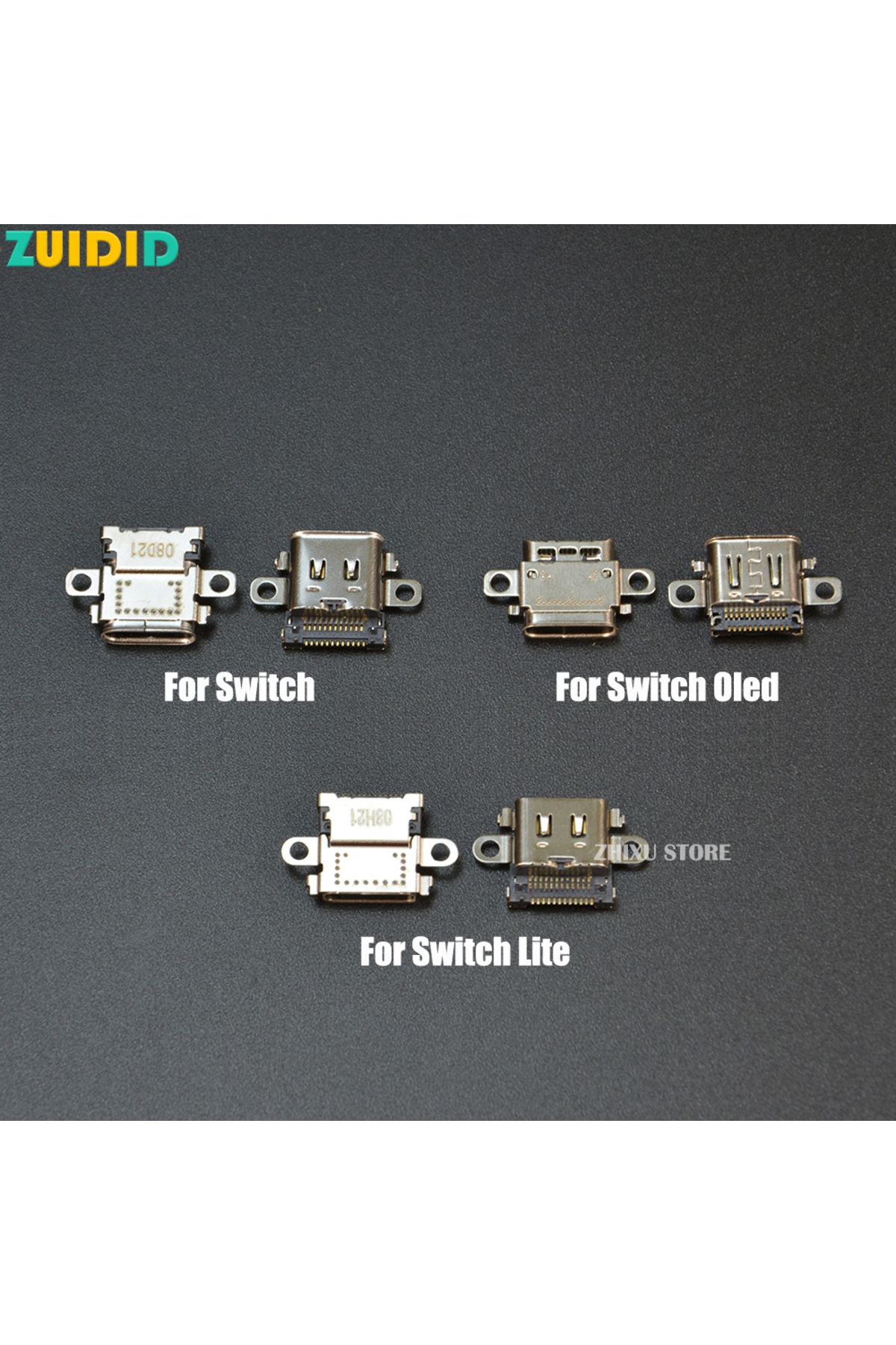 ZUIDID-1PCS For NS Switch OLED Usb Charging Port Socket Lot For Switch Lite Console Power Connect... 2