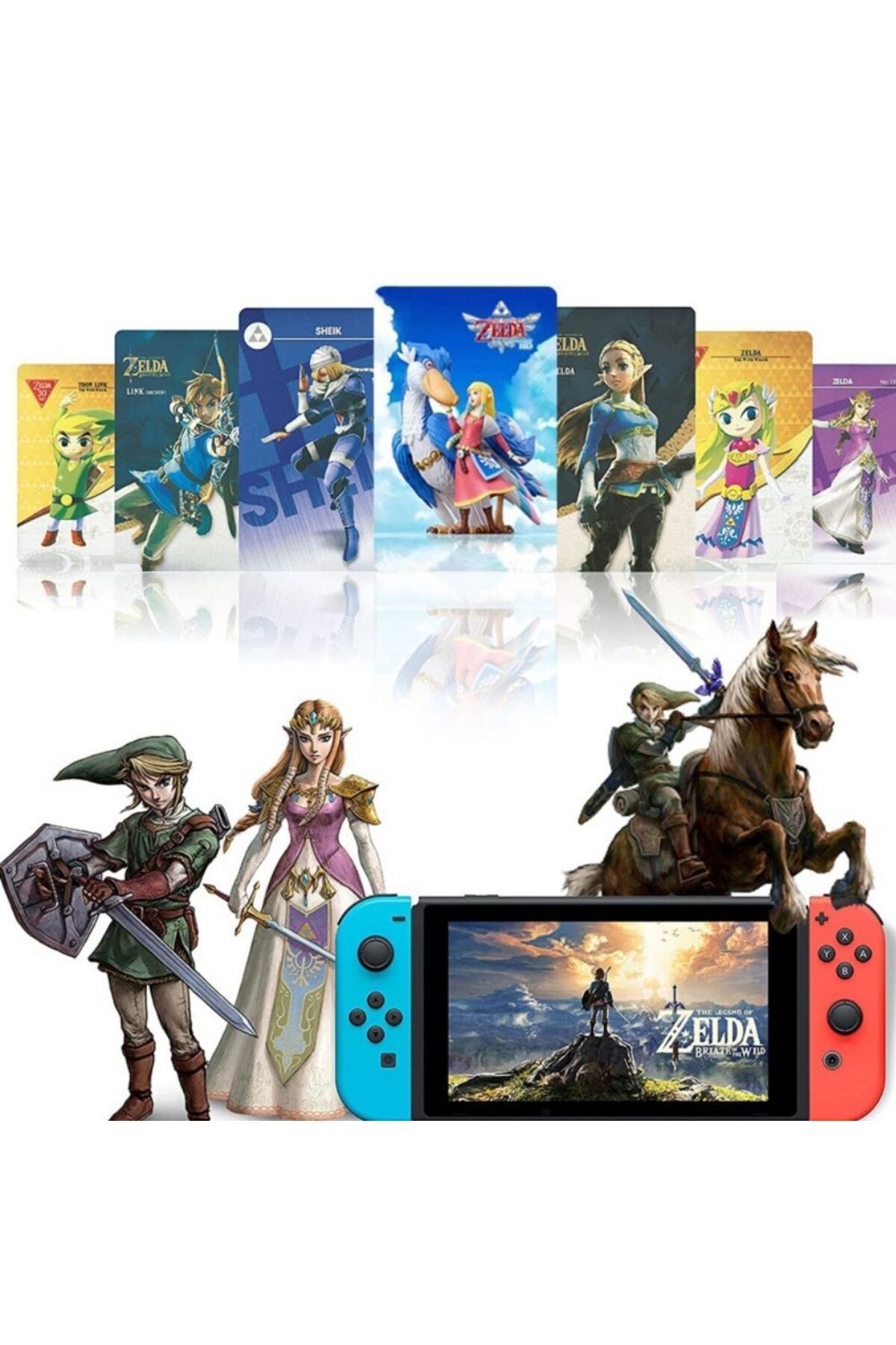 Choice-High Quanity 40pcs Zeldaes Card Ntag215 NFC BOTW Set with Skyward Sword Loftwing for Link Breath ... 6