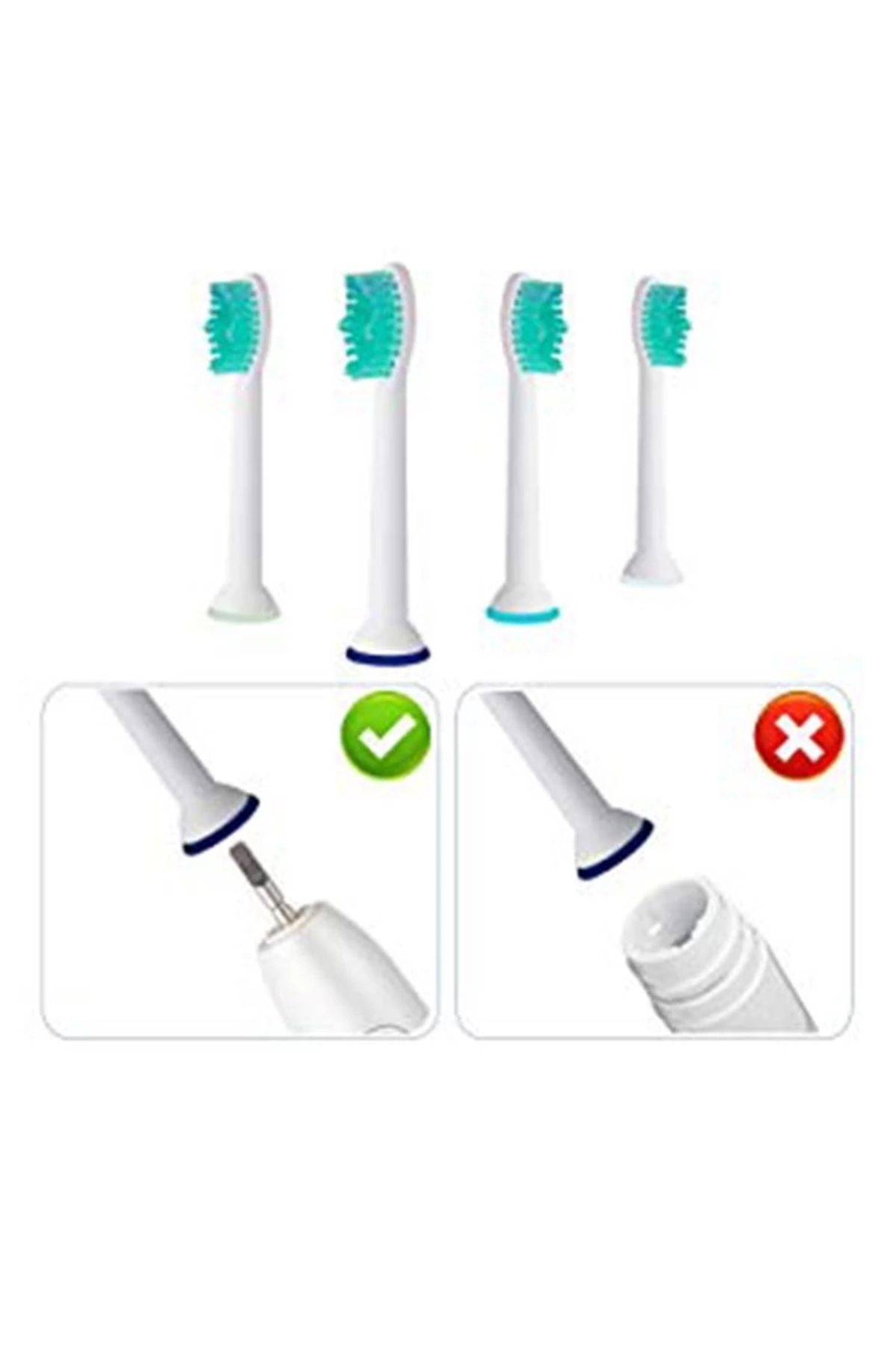 Choice-80pcs/lot Wholesale Electric Toothbrush Head Replacement For PHILIPS Model HX3 HX6730 HX9342 Soni... 4