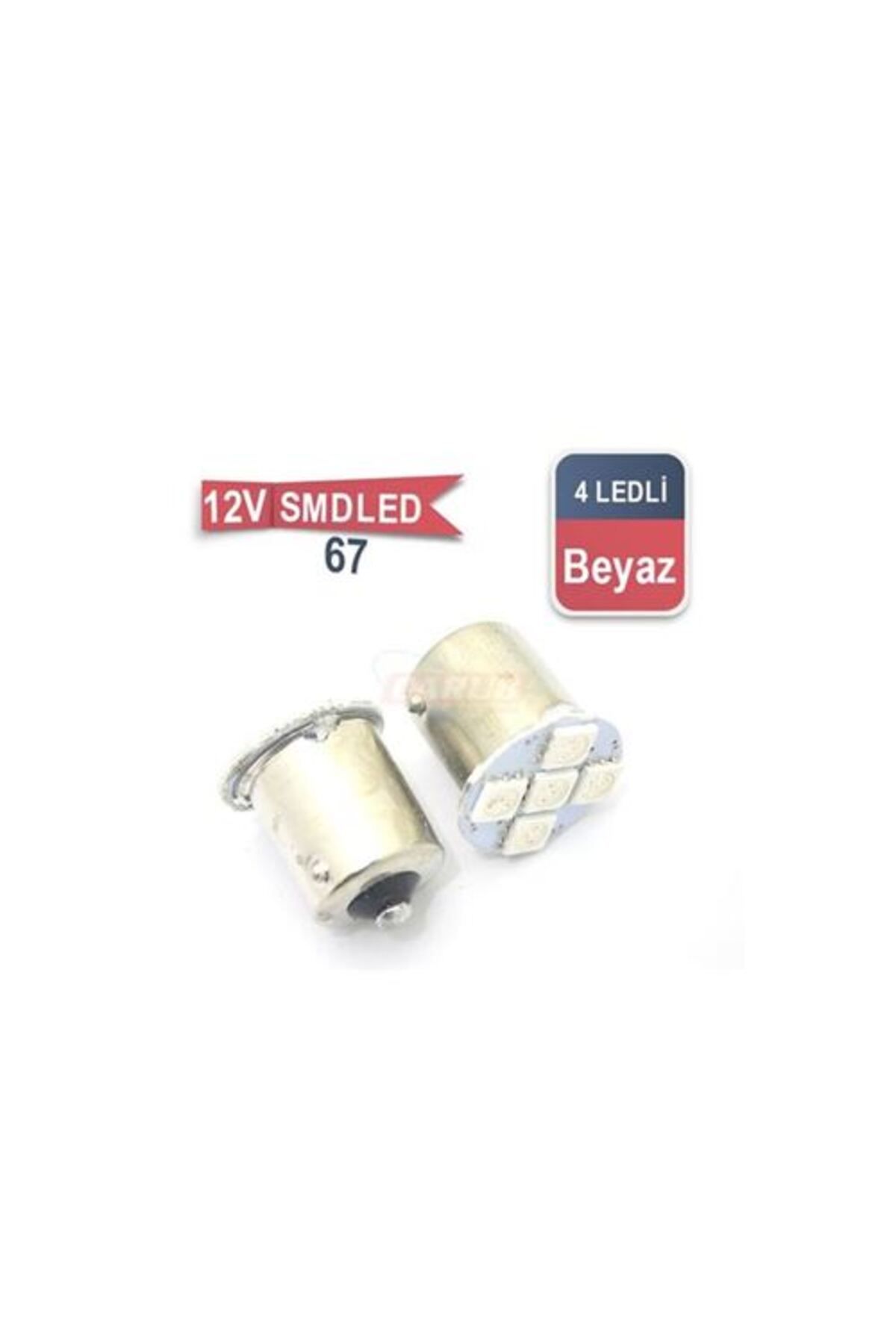 Ampul 12V 5LED 67 SMD BEYAZ 460122