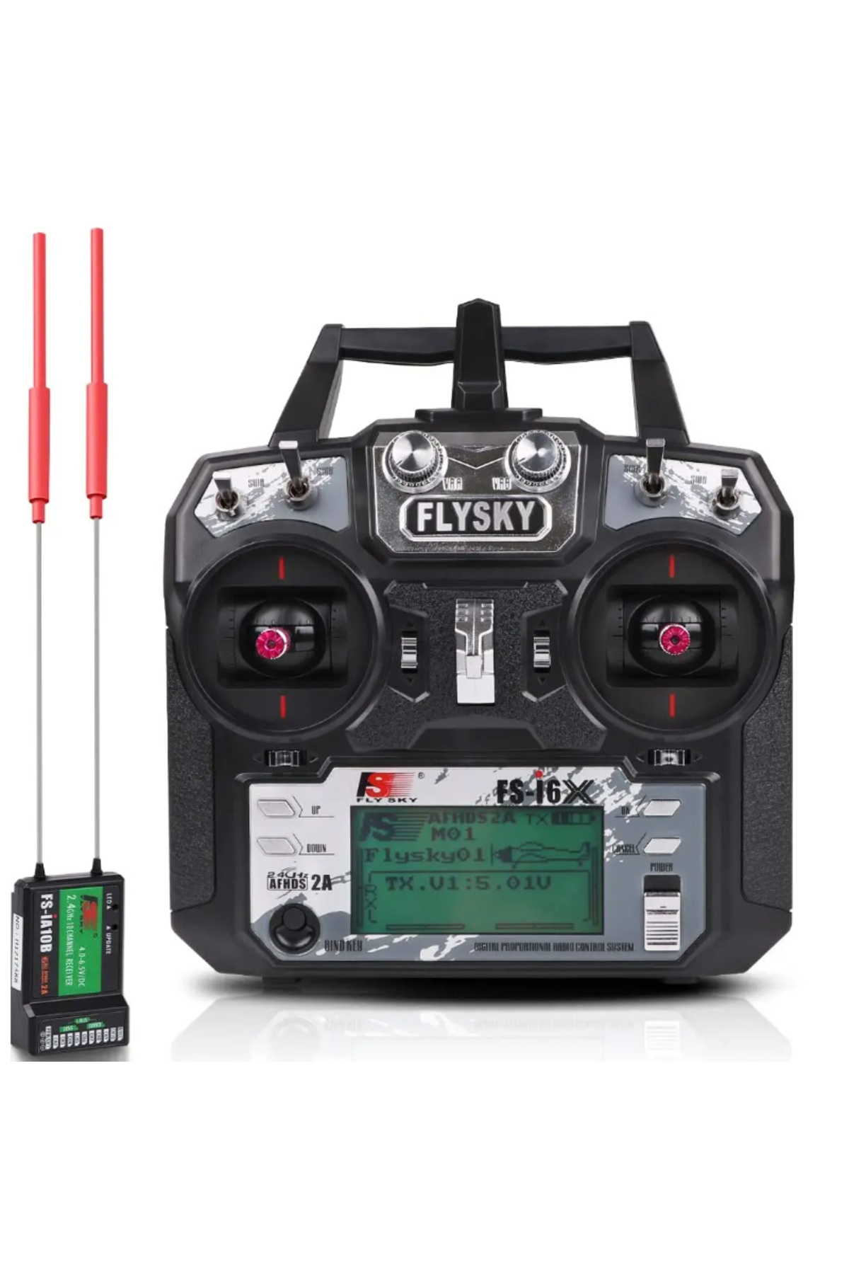Choice-Model2 I6X and IA10B FLYSKY FS-i6x 2.4G 6/10CH AFHDS 2A Radio RC Transmitter with IA6B or IA10B Rec 1