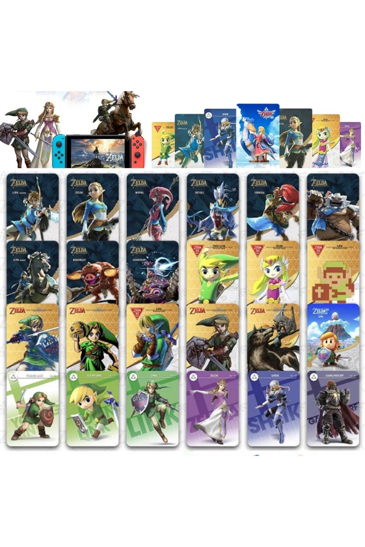 Choice-High Quanity 40pcs Zeldaes Card Ntag215 NFC BOTW Set with Skyward Sword Loftwing for Link Breath ... 2