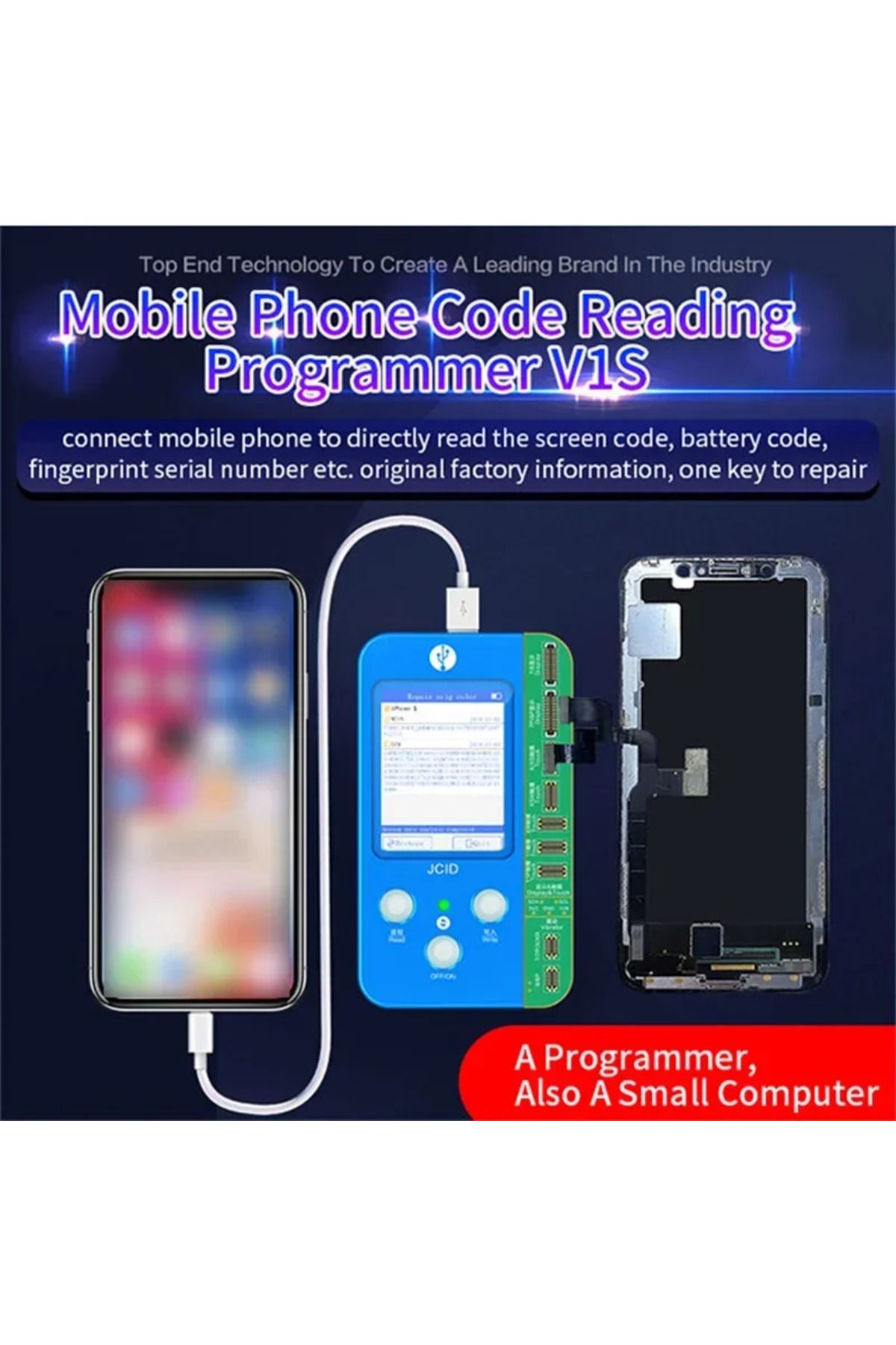 Choice-JCID JC V1SE for IPHONE X XS Max 11 12 13 14 15Pro True Tone Fingerprint Dot Projector Battery Da... 3